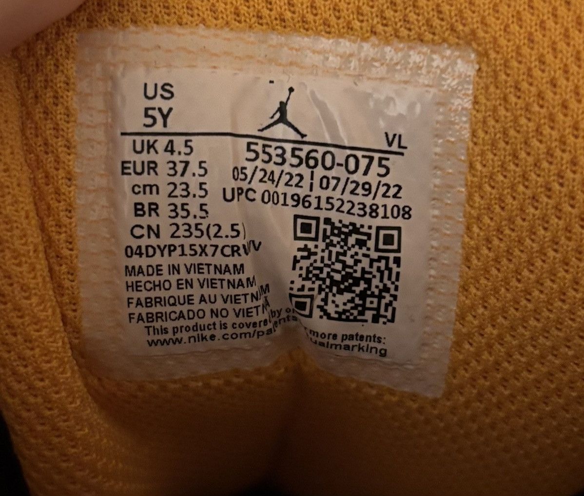 Jordan Brand × Nike Air Jordan 1 Low GS ‘Lakers’ Size US 5 / EU 37 - 9 Thumbnail