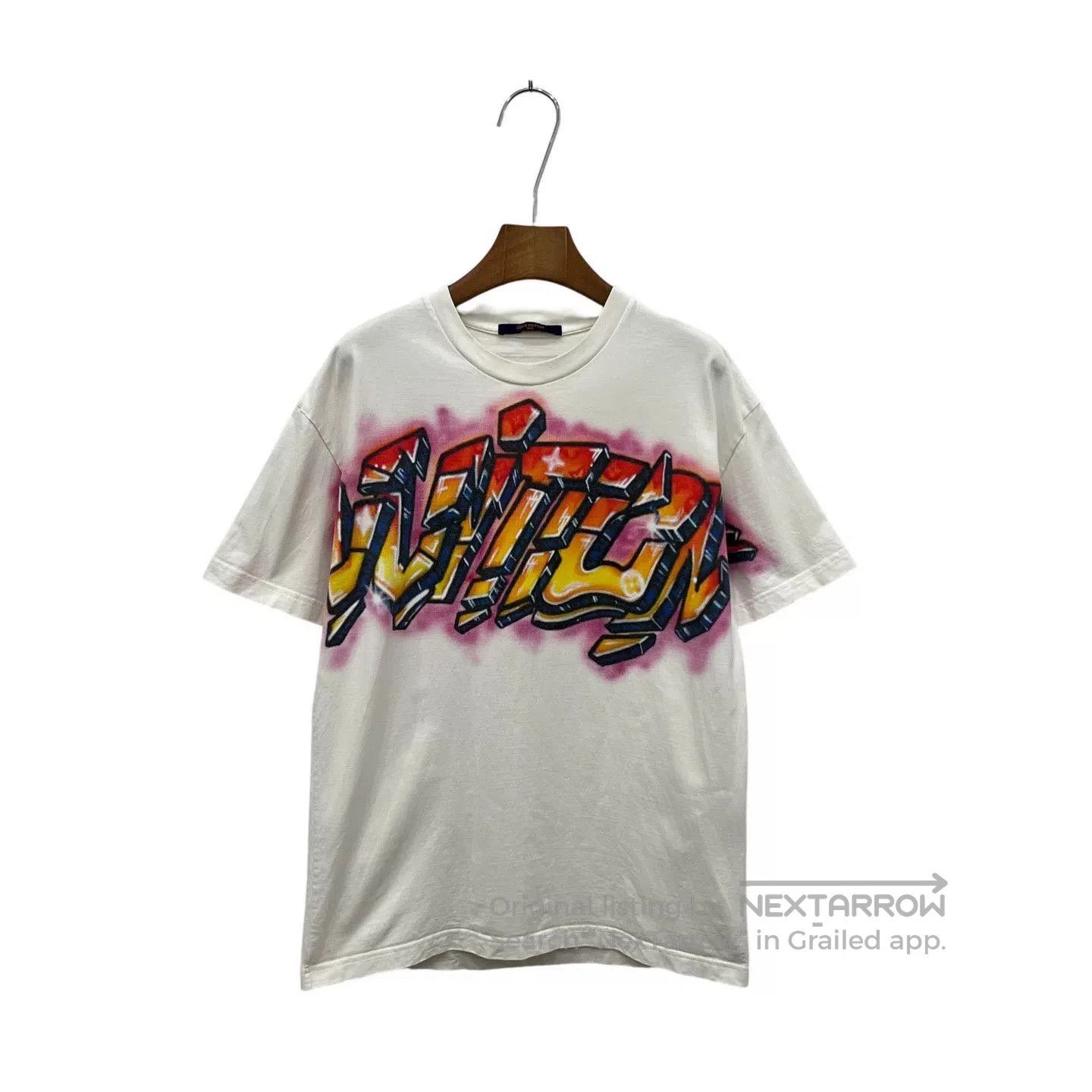 Louis Vuitton Louis Vuitton White Flame Graffiti Logo Tee. Size US S / EU 44-46 / 1 - 1 Thumbnail