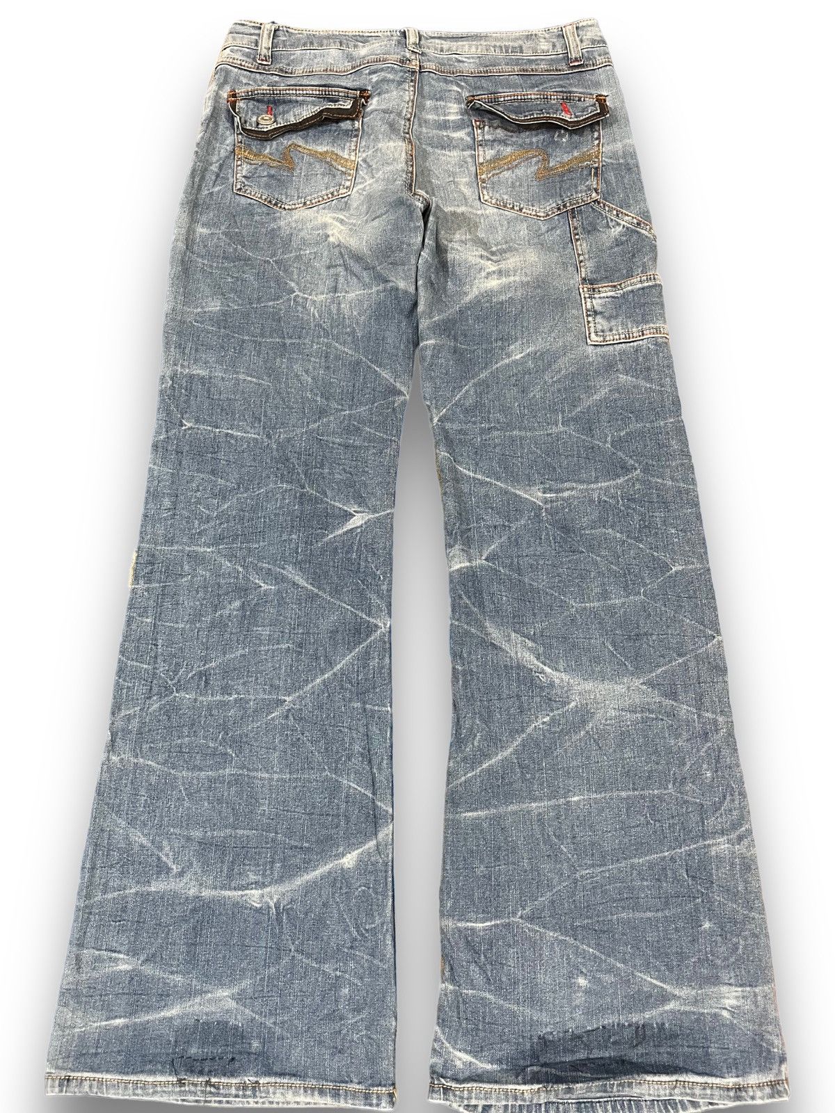 Kapital Vintage Seriously Bell Bottom Cargo Denim Size US 32 / EU 48 - 8 Thumbnail
