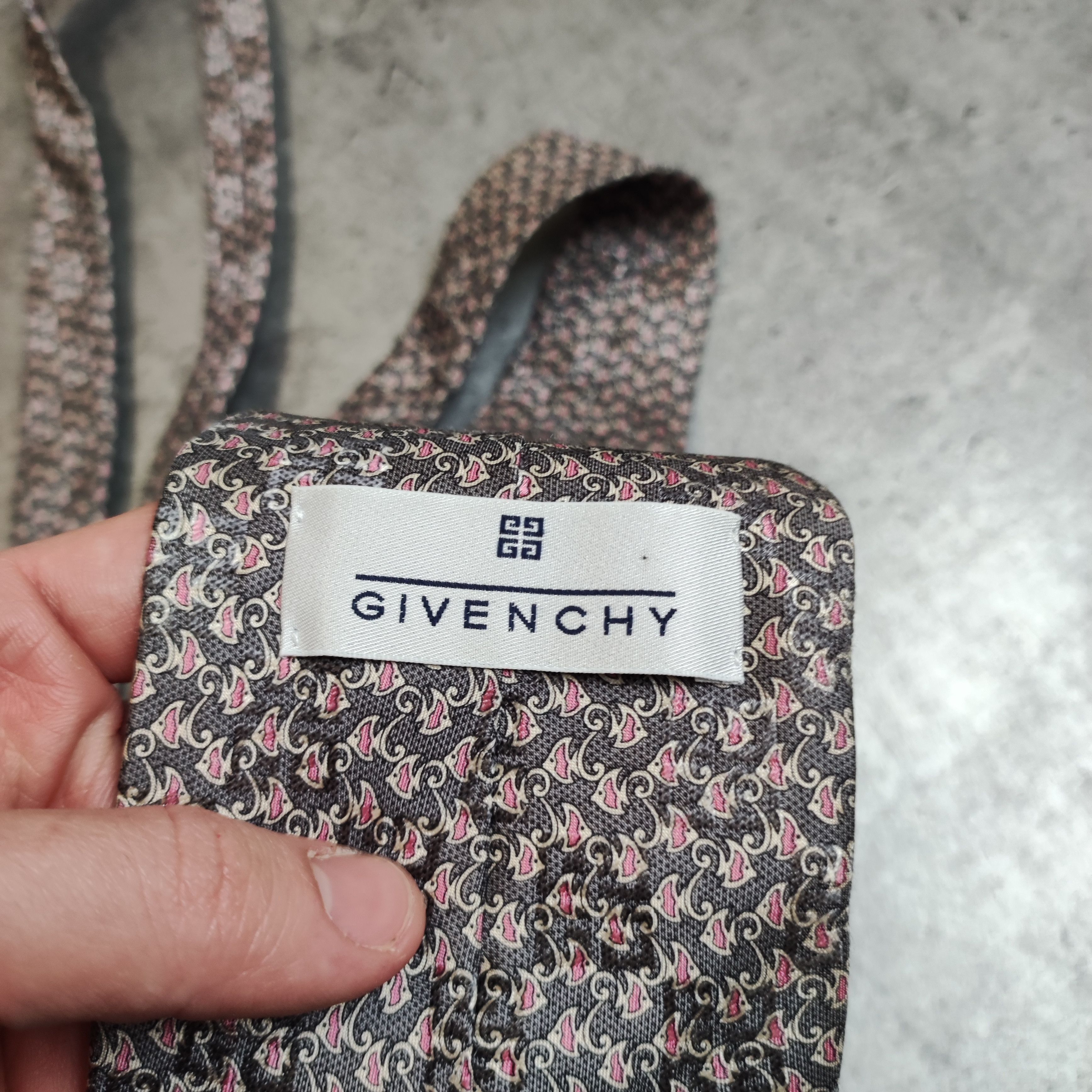 Givenchy × Vintage RARE 90s Givenchy Paris Cravatte Silk Vintage Tie Size ONE SIZE - 4 Thumbnail