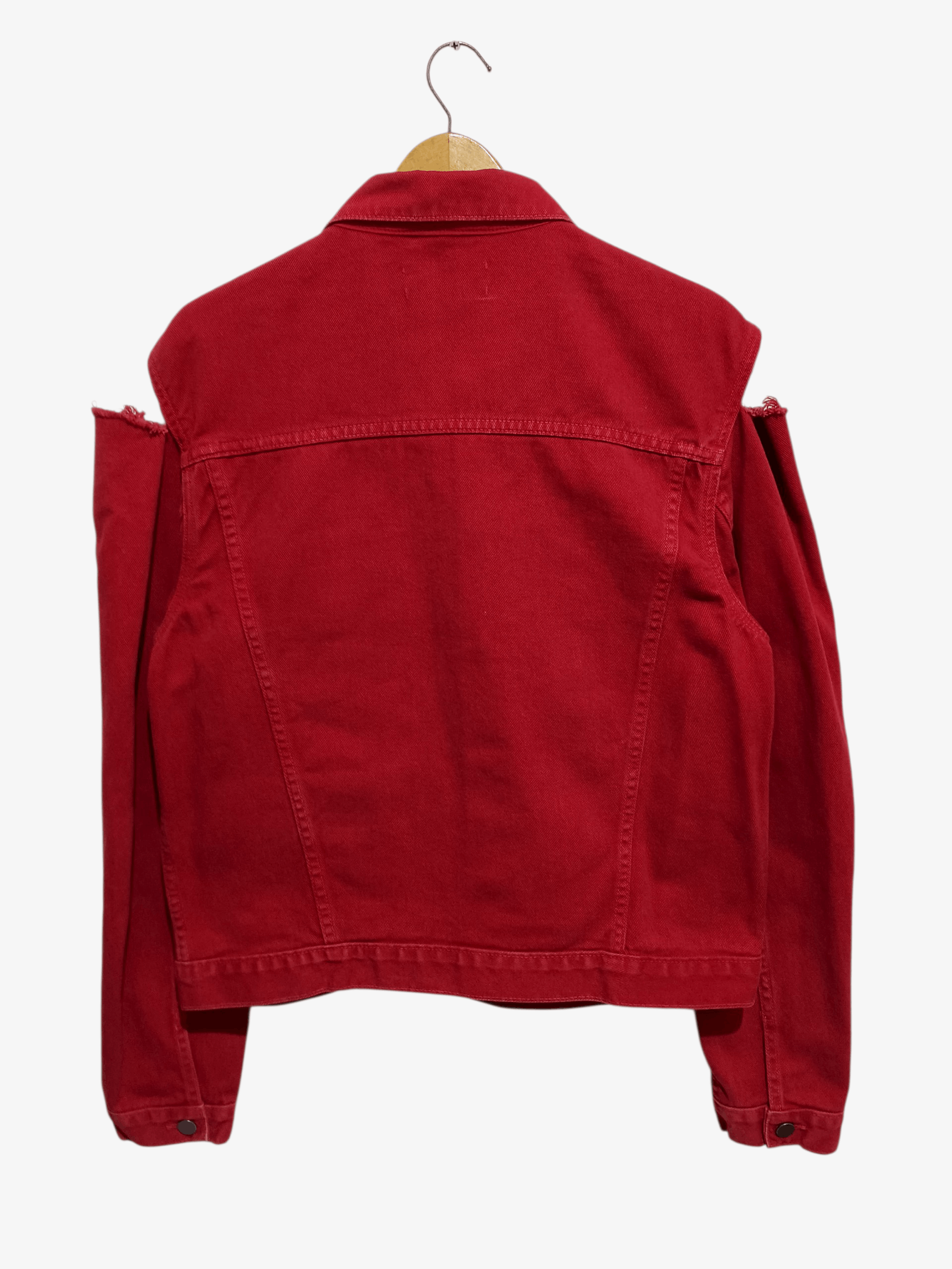 424 424 Fairfax Red Denim Jacket AW18 Size M / US 6-8 / IT 42-44 - 2 Thumbnail