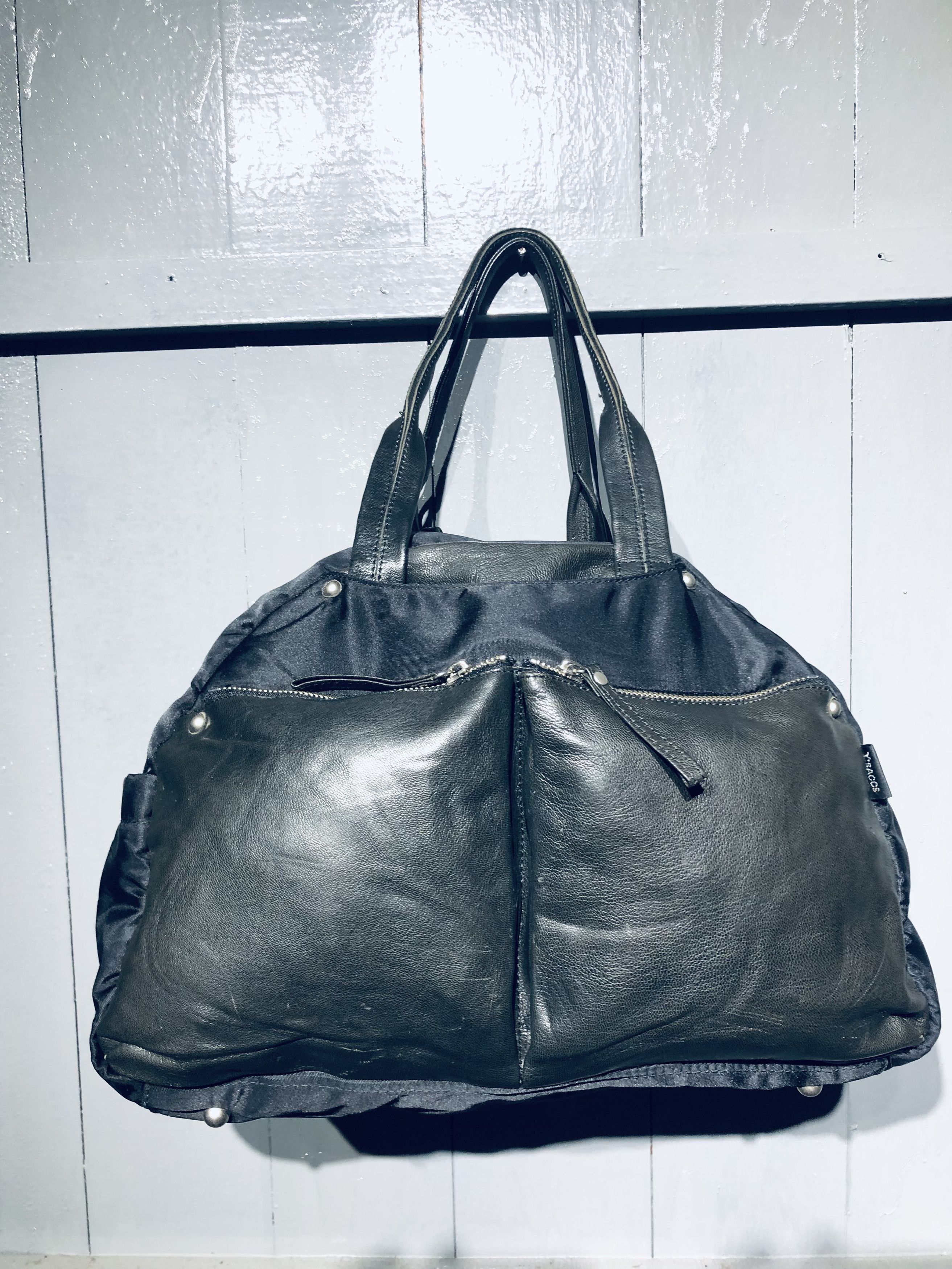 Y's Japanese YSaacs by Yohji Yamamoto Leather Nylon Shoulder Bag Size ONE SIZE - 16 Thumbnail