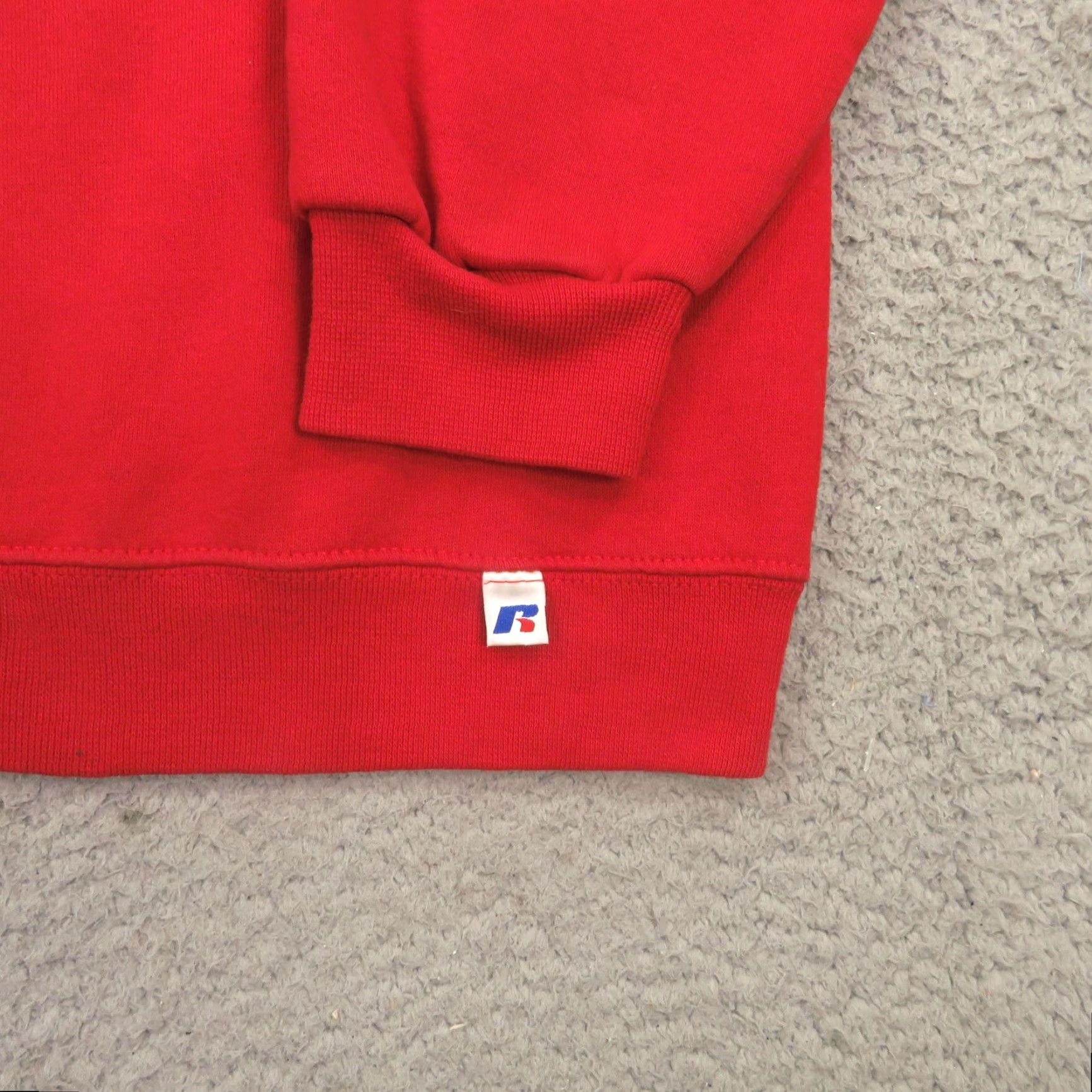 Russell Athletic Davidson Sweatshirt Mens 2XL Red Russell Athletic Pullover Crewneck College Logo Graphic Print Size US XXL / EU 58 / 5 - 2 Thumbnail