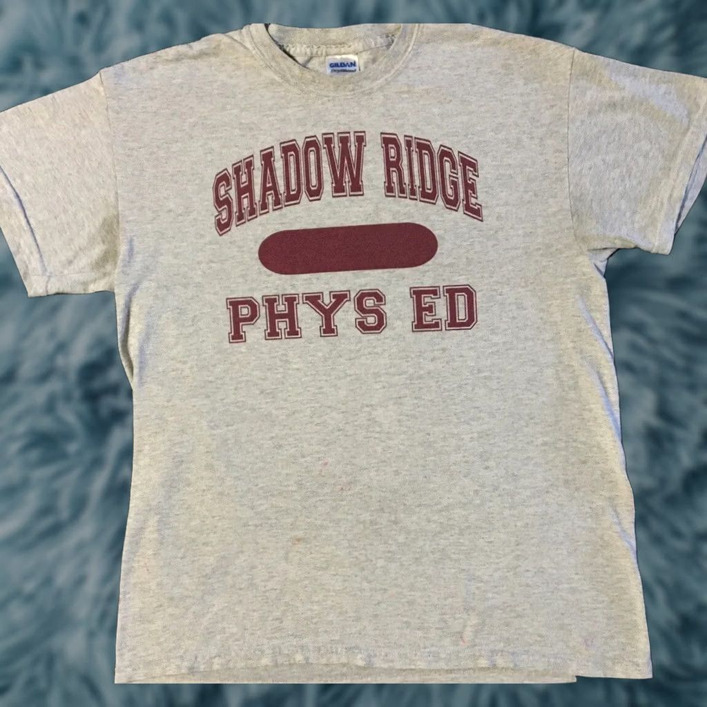Vintage VINTAGE Physical Education Shirt S Gray 90s Shadow Ridge School Distressed T-Shirt Mens Size US S / EU 44-46 / 1 - 1 Thumbnail