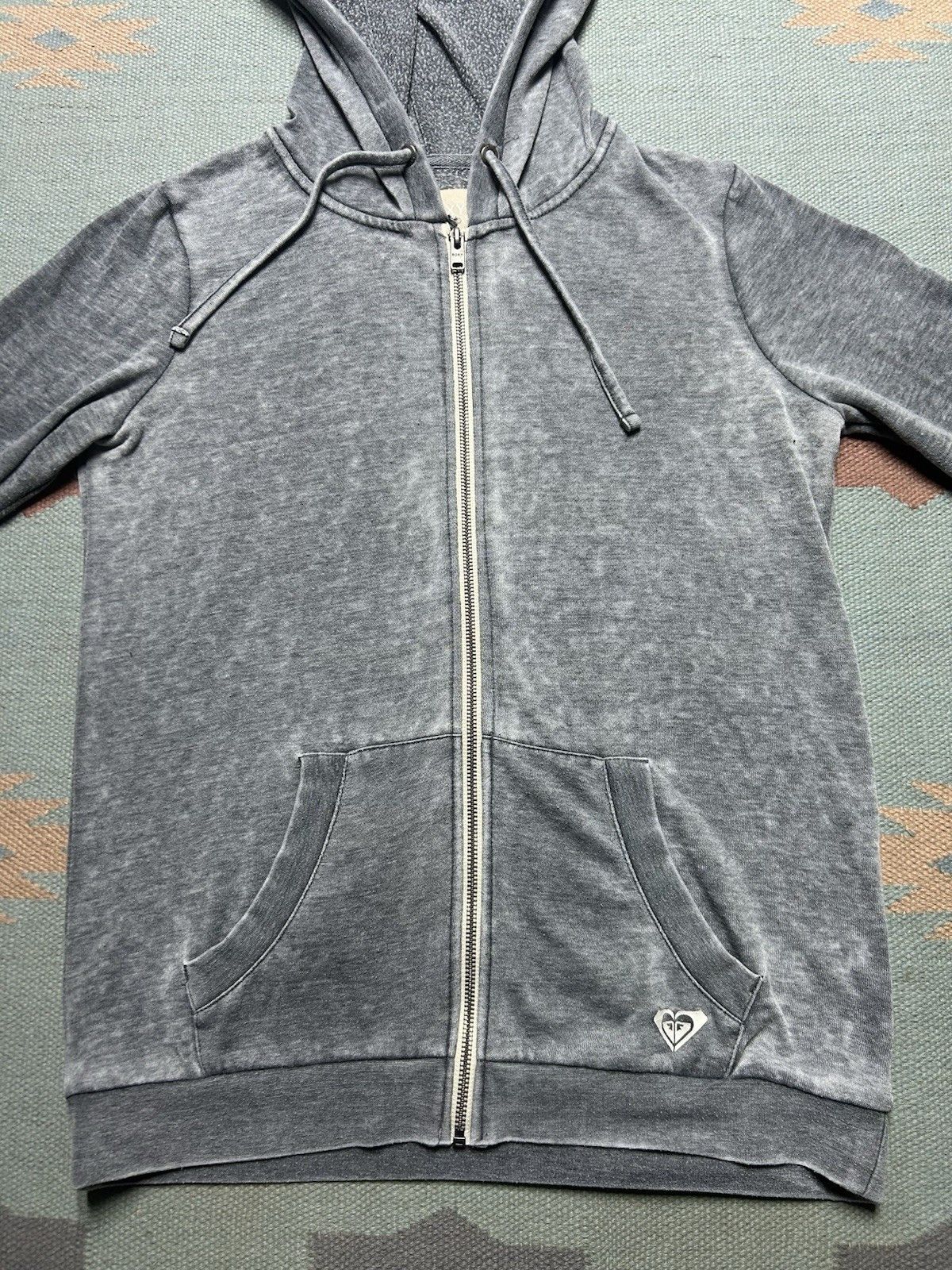 Vintage Roxy surf hoodie zip quiksilver billabong beach womens large Size L / US 10 / IT 46 - 4 Thumbnail
