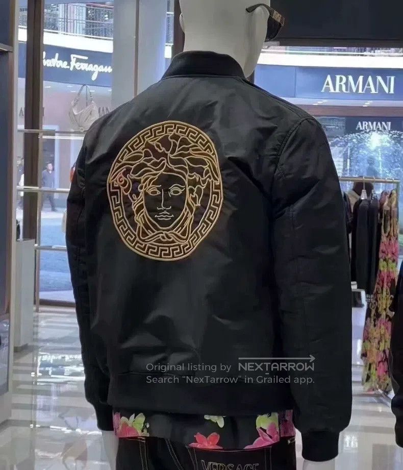 Versace Versace Embroidered cotton jacket Size US L / EU 52-54 / 3 - 9 Thumbnail