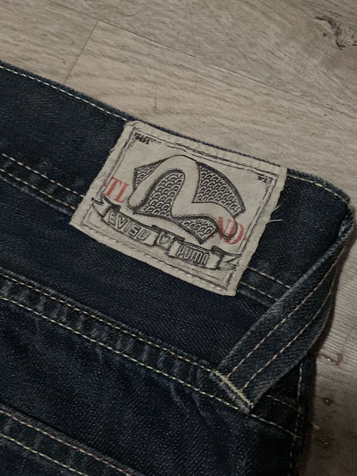 Evisu × Puma × Vintage Evisu x Puma Vintge denim pants jeans Size US 30 / EU 46 - 4 Thumbnail