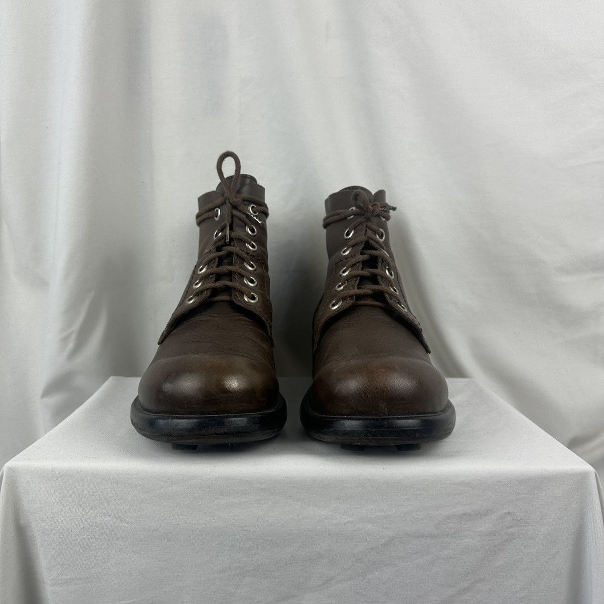 Dirk Bikkembergs Dirk Bikkembergs Leather Boots Archive 90s Military Combat Size US 9 / EU 42 - 3 Thumbnail