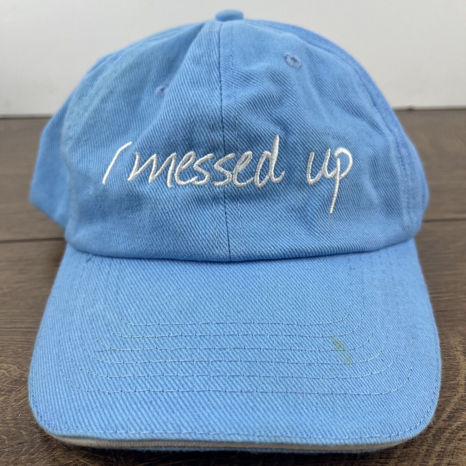 Other I Messed Up Hat Messed Up Blue Hat Adjustable Adult Size Hat Size ONE SIZE - 5 Thumbnail