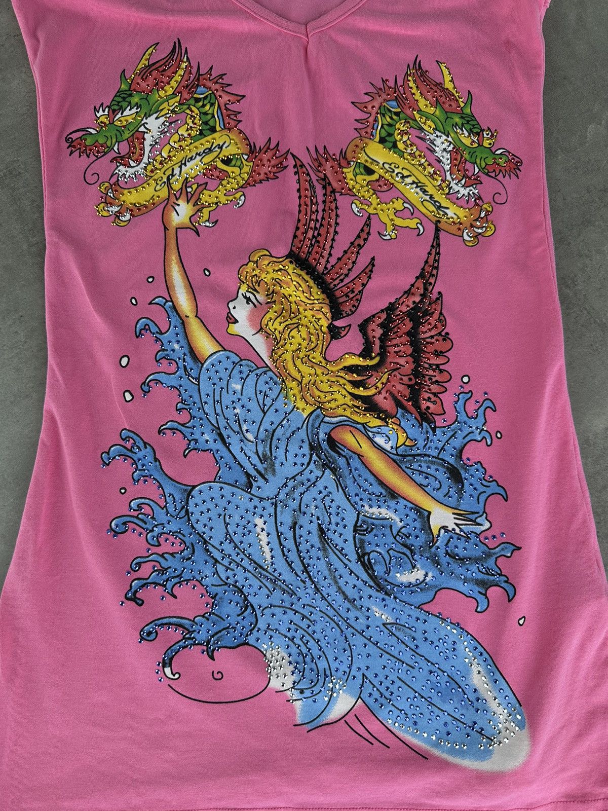 Ed Hardy Ed Hardy Elongated Tank Top Size XS / US 0-2 / IT 36-38 - 6 Thumbnail