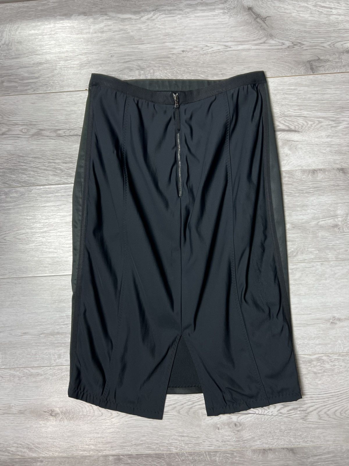 Dolce & Gabbana Dolce & Gabbana Black Satin Pencil Skirt D&G Size IT46 Size 32" / US 10 / IT 46 - 7 Thumbnail