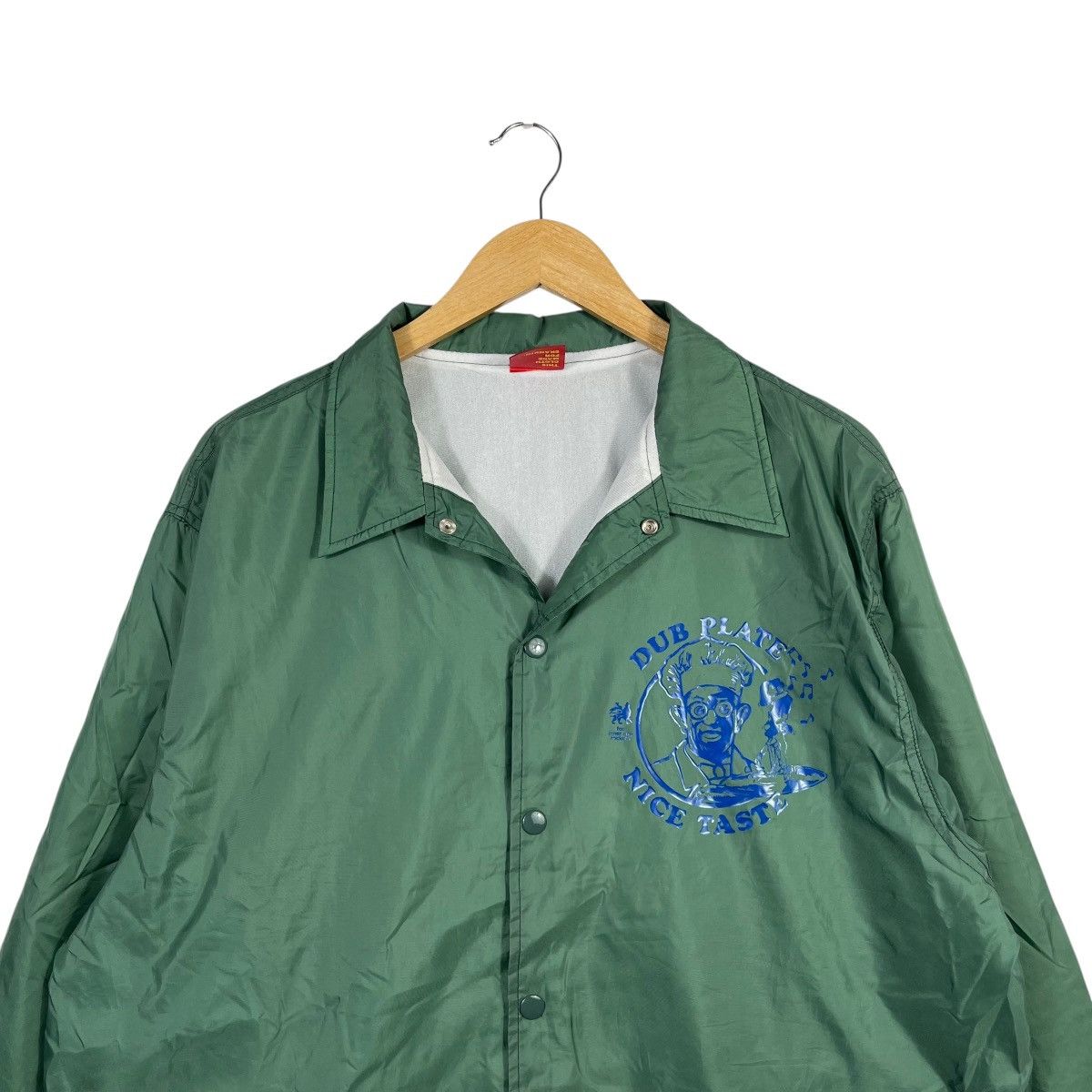 Vintage Zion Dub Plate Nice Tasty Delivery Staff Coach Jacket Green Size US L / EU 52-54 / 3 - 2 Thumbnail