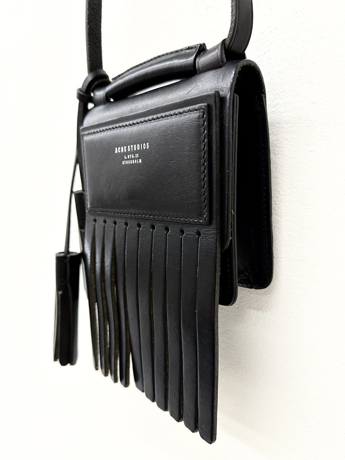 Acne Studios ACNE STUDIOS FRINGE COWBOY STYLE CROSSBODY BAG Size ONE SIZE - 3 Thumbnail
