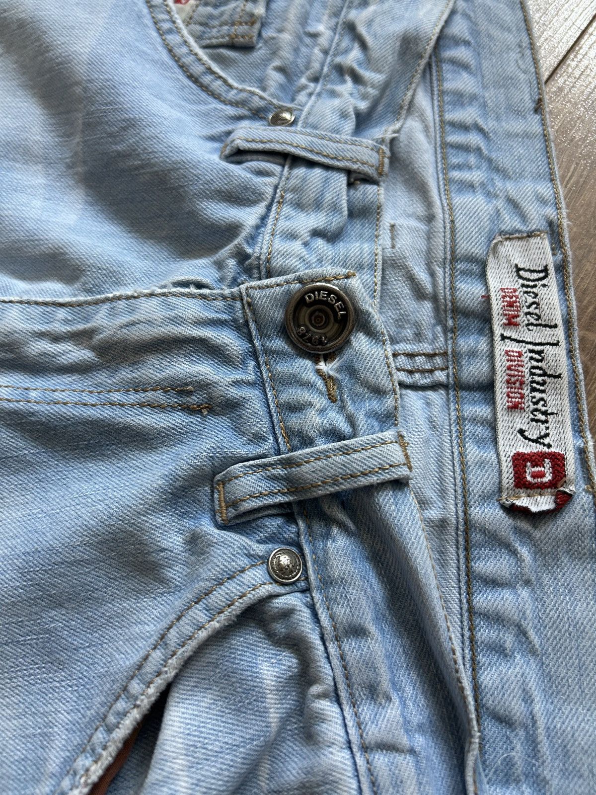 Diesel × Vintage Vintage Diesel washed denim distressed jeans mens y2k Size US 34 / EU 50 - 4 Thumbnail