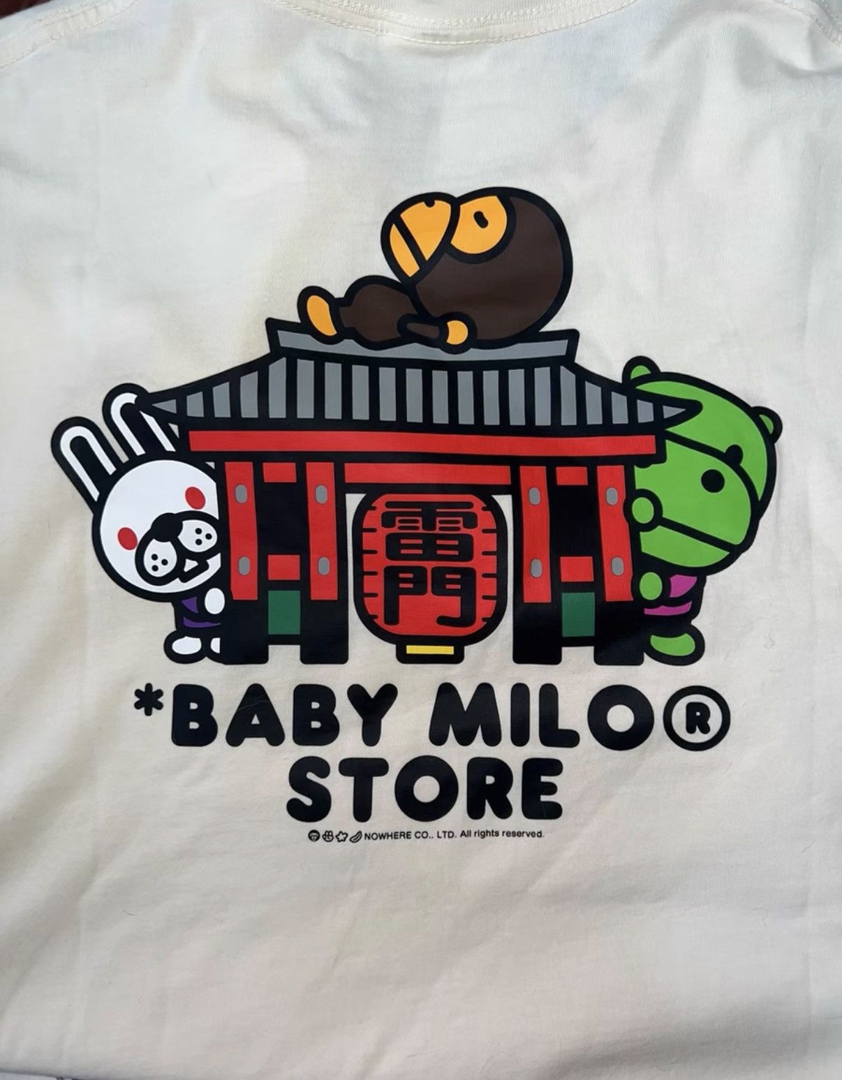 Bape BAPE OG Nigo era, off-white short-sleeve tee Size US L / EU 52-54 / 3 - 7 Thumbnail