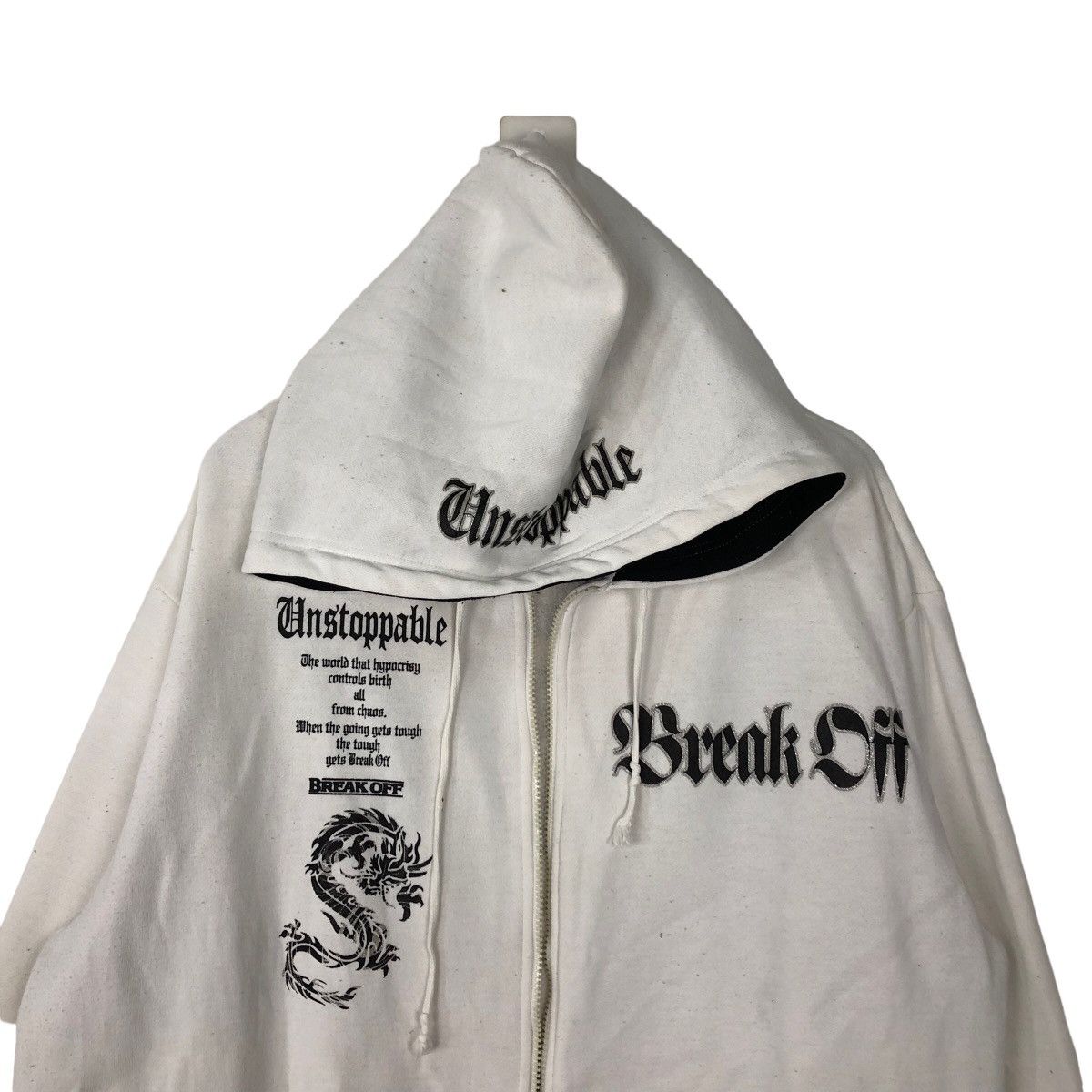 Japanese Brand 🔥90’s VINTAGE HOODIE JACKET BREAK OFF INSPIRE CHROME HEARTS Size US L / EU 52-54 / 3 - 3 Thumbnail