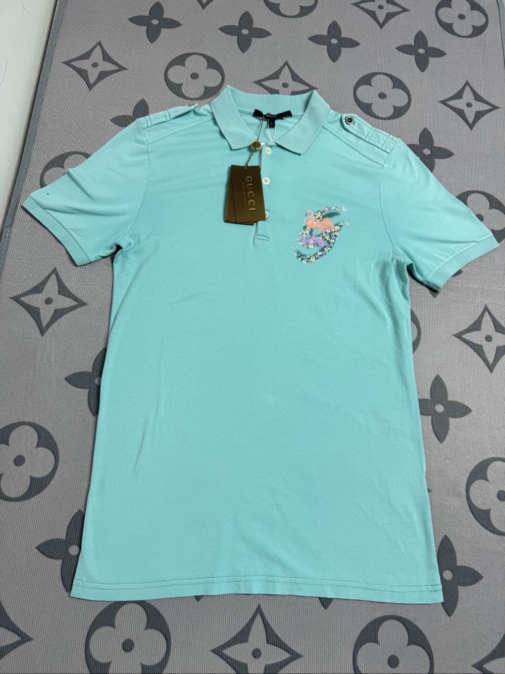 Gucci Gucci Floral G-Logo Embroidery Polo Size L Size US L / EU 52-54 / 3 - 1 Thumbnail
