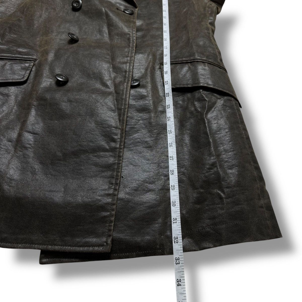Tornado Mart Tornado Mart Sheep Leather Trench Coat Jacket Size US XL / EU 56 / 4 - 21 Thumbnail