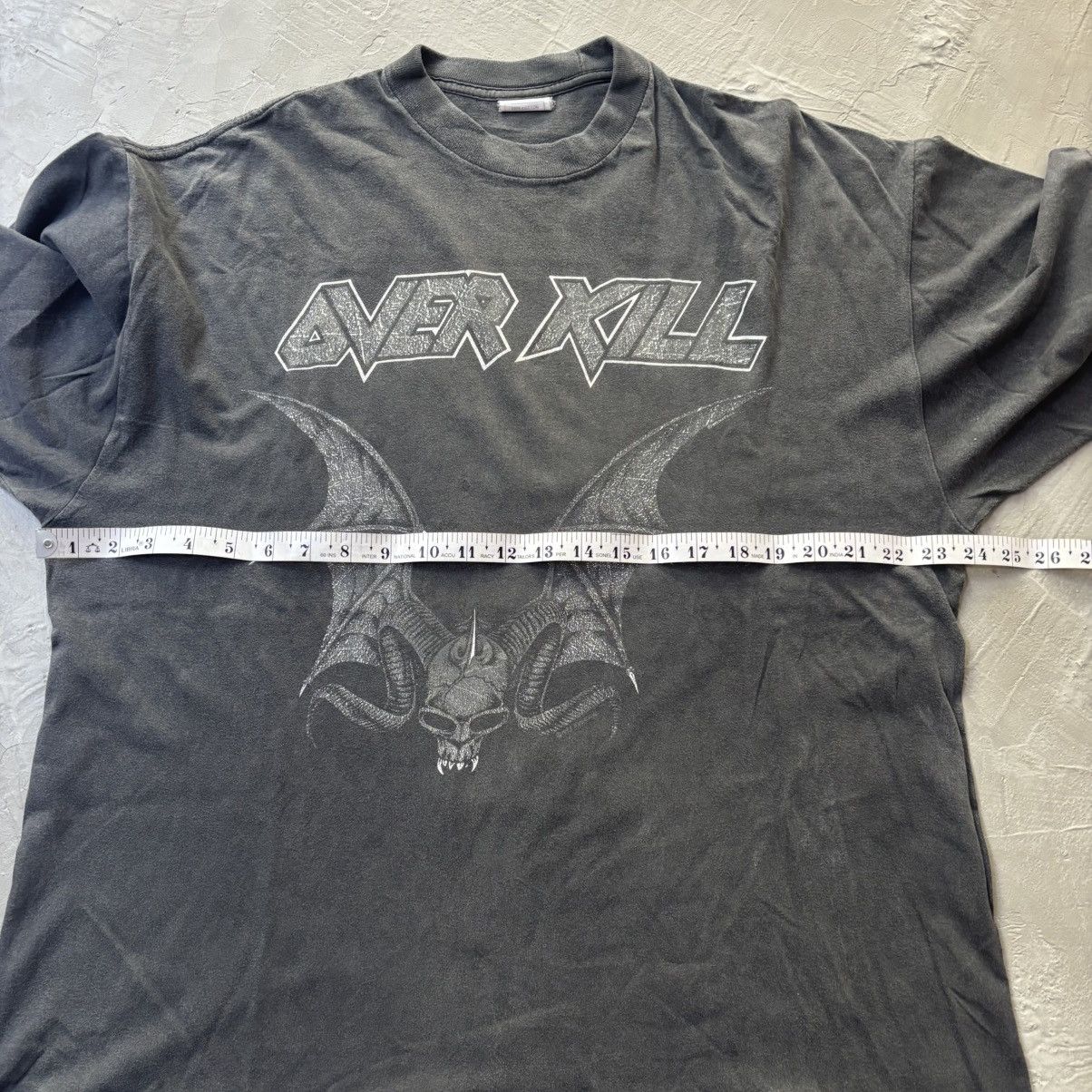 Band Tees Vintage 1993 OVERKILL World Tour T shirt Size US XL / EU 56 / 4 - 7 Thumbnail