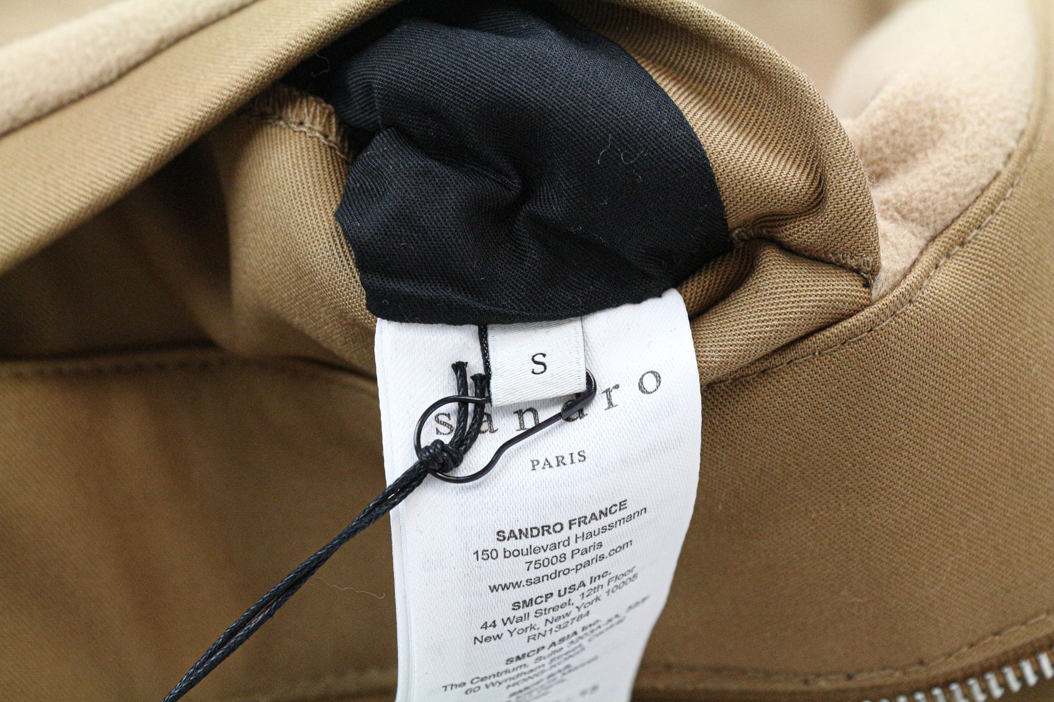 Sandro S Camel Brown Hooded Cotton Parka Jacket 74610 Size US S / EU 44-46 / 1 - 6 Thumbnail