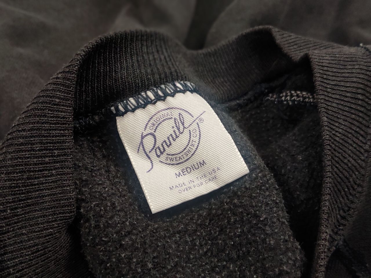 Vintage Vintage 80's Parrill Sweatshirt Light Faded Black Blank Size US S / EU 44-46 / 1 - 12 Thumbnail