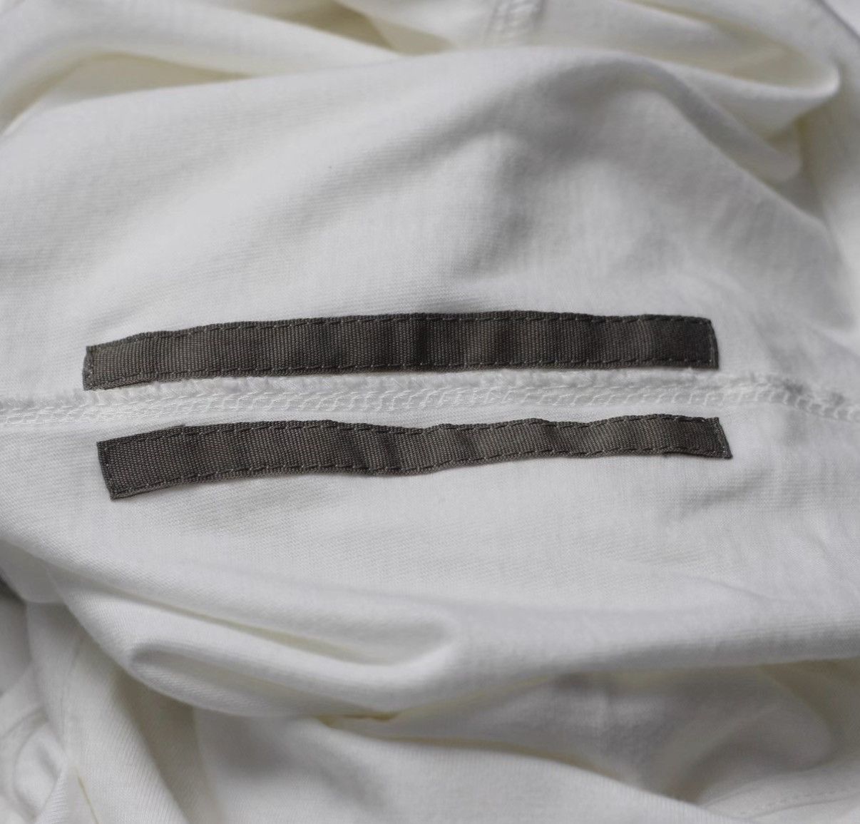 Rick Owens Rick Owens DRKSHDW White Drawstring Printed Hoodie Size US L / EU 52-54 / 3 - 4 Thumbnail