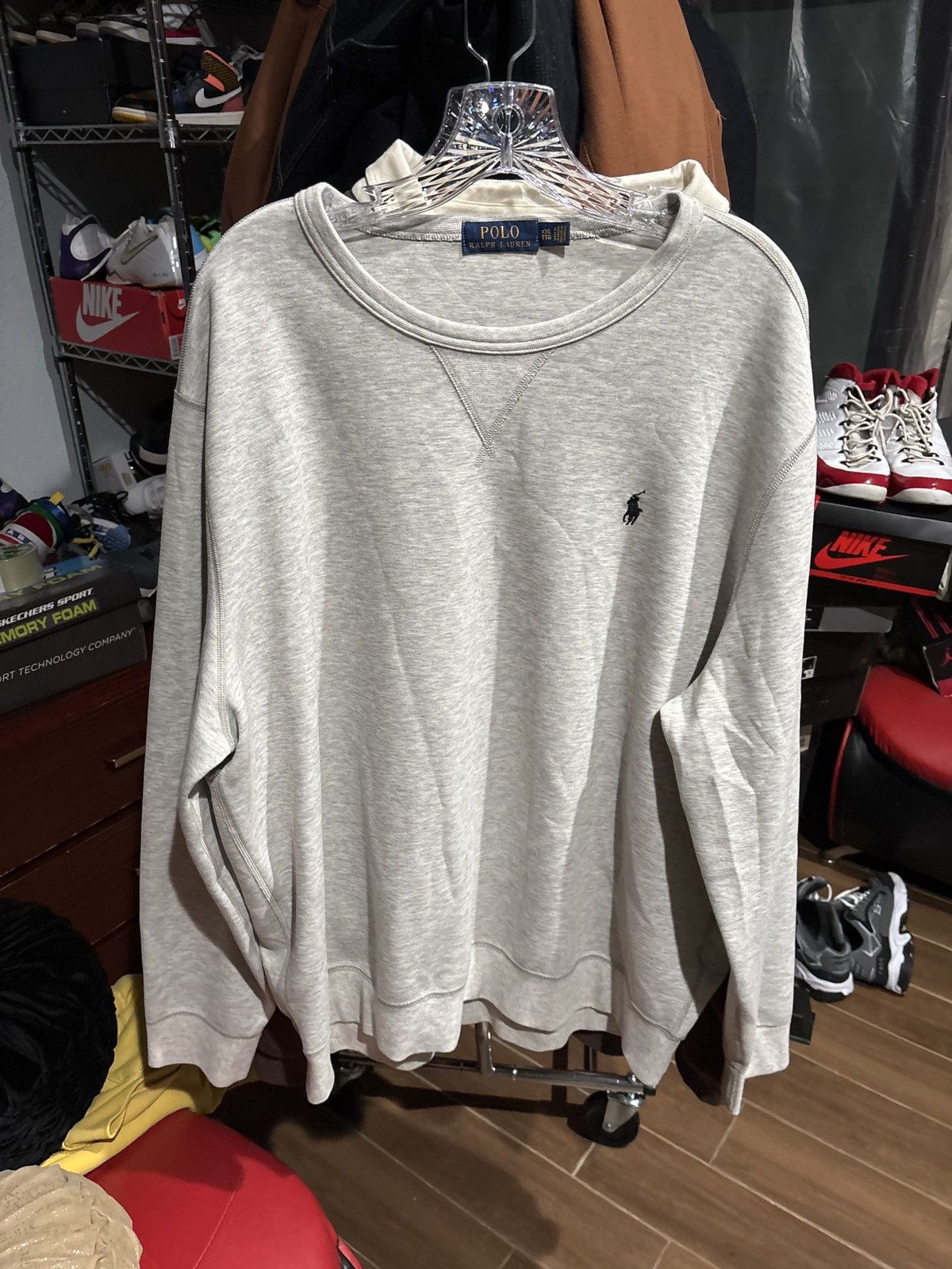 Polo Ralph Lauren Grey Polo CrewNeck Size US XXL / EU 58 / 5 - 1 Thumbnail