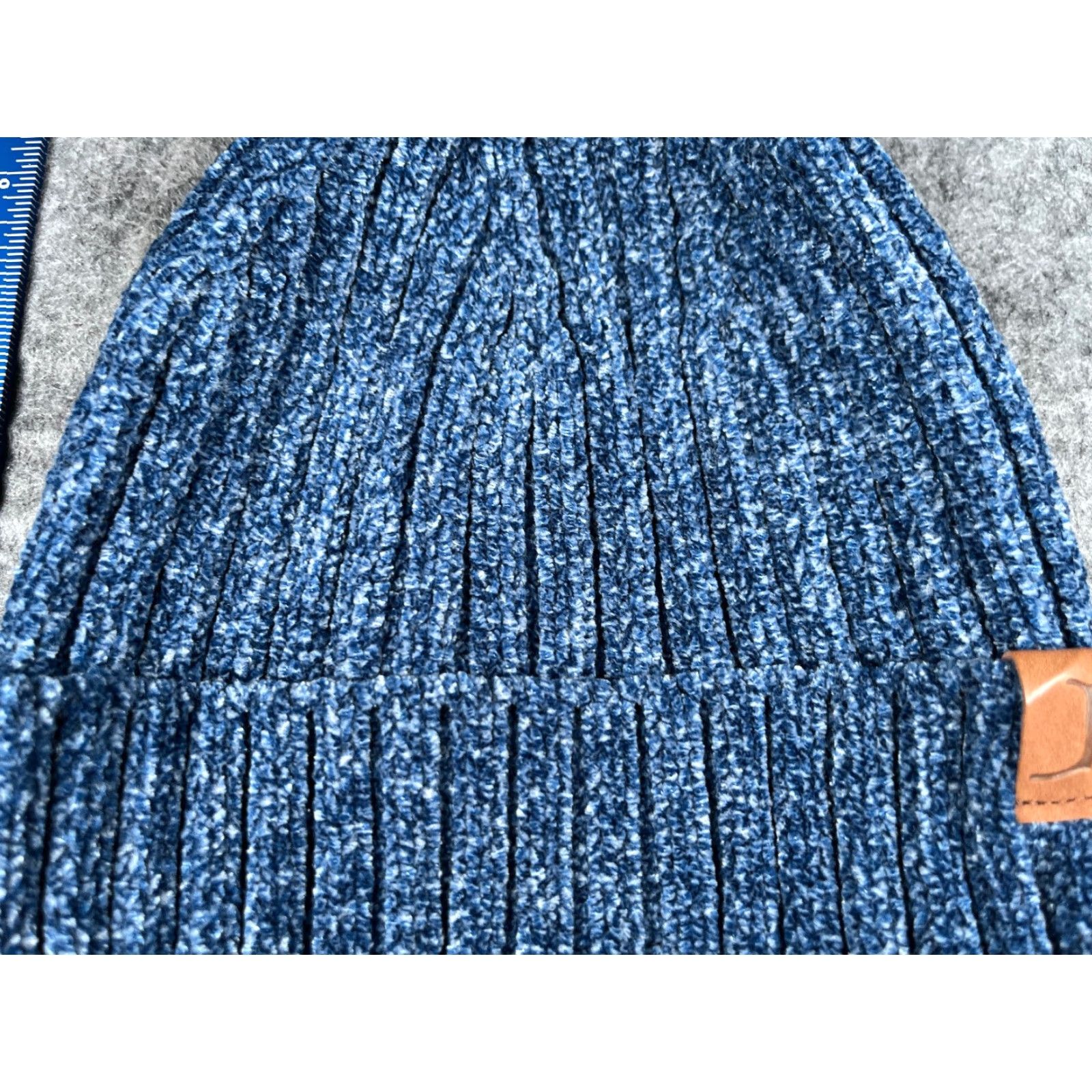 Vintage VINTAGE Beanie Toque Adult One Size Blue Knit 100% Polyester Soft Winter Ski Outdoor Size ONE SIZE - 3 Thumbnail