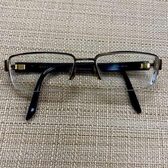 image of Gucci Men’S Eye Glasses Frames GG 22191Cw140 (398) in Black, Men's