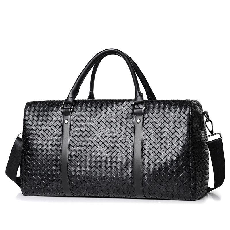 Japanese Brand × Vintage Outdoor retro woven travel duffle bag pu leather Size ONE SIZE - 2 Thumbnail