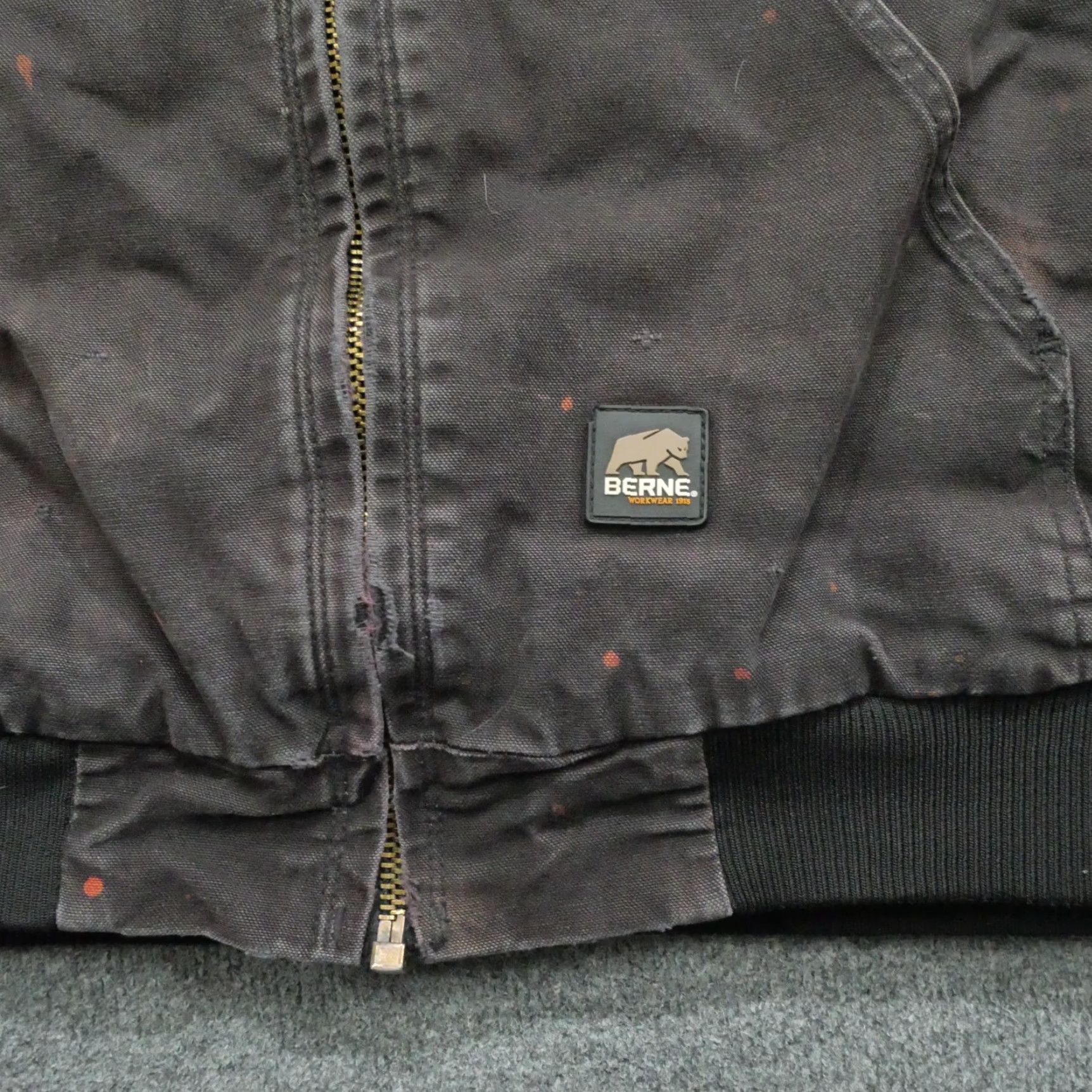 Vintage VINTAGE Berne Jacket Mens 3XLT Black Canvas 3XLT Big & Tall Jacket Zip Casual Workwear Clothing Mens Size US XXL / EU 58 / 5 - 2 Thumbnail