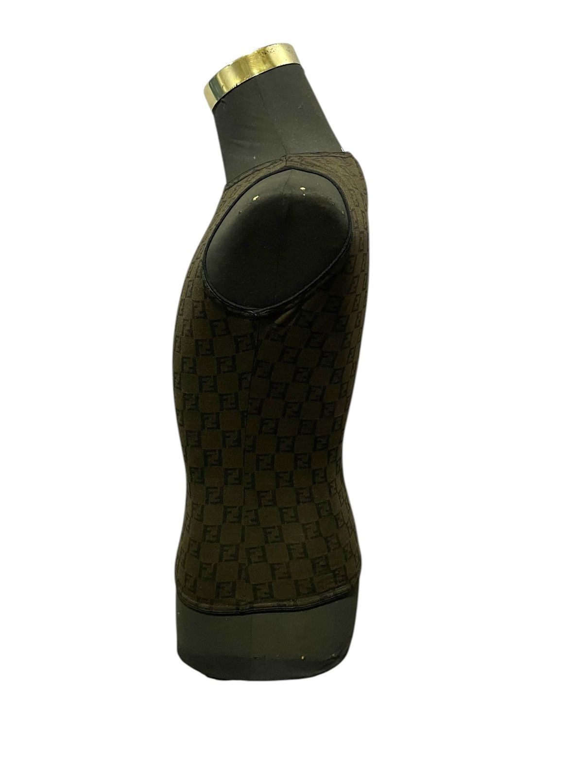 Fendi Fendi Monogram Luxury Iconic Retro Vintage 80/90s Tank Tops Size M / US 6-8 / IT 42-44 - 7 Thumbnail