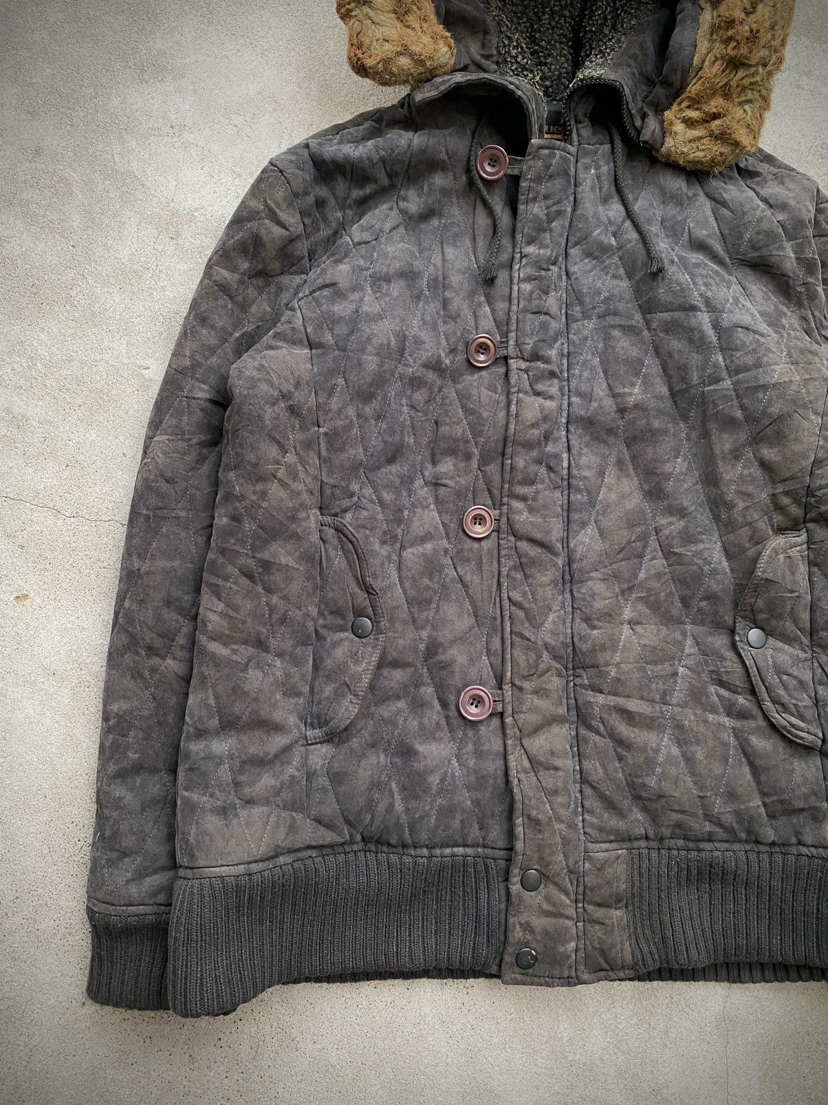 Japanese Brand JAPANESE BRAND BLUE5 TOKYO JAPAN FUR FADED JACKET Size US L / EU 52-54 / 3 - 2 Thumbnail