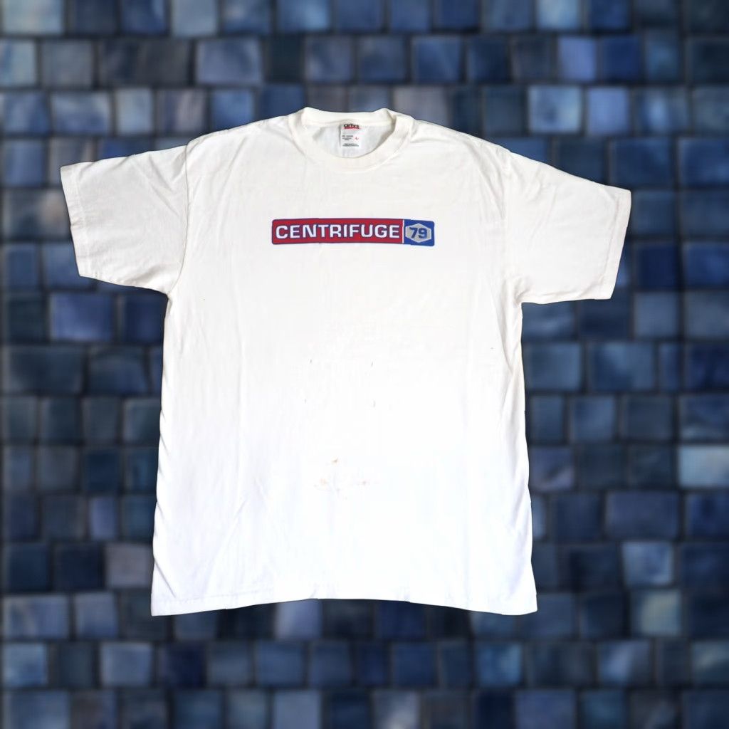 Anvil VTG 90s Y2k Anvil Centrifuge 79 Tech Promo Box Grunge White Tee T-Shirt Mens L Size US L / EU 52-54 / 3 - 1 Thumbnail
