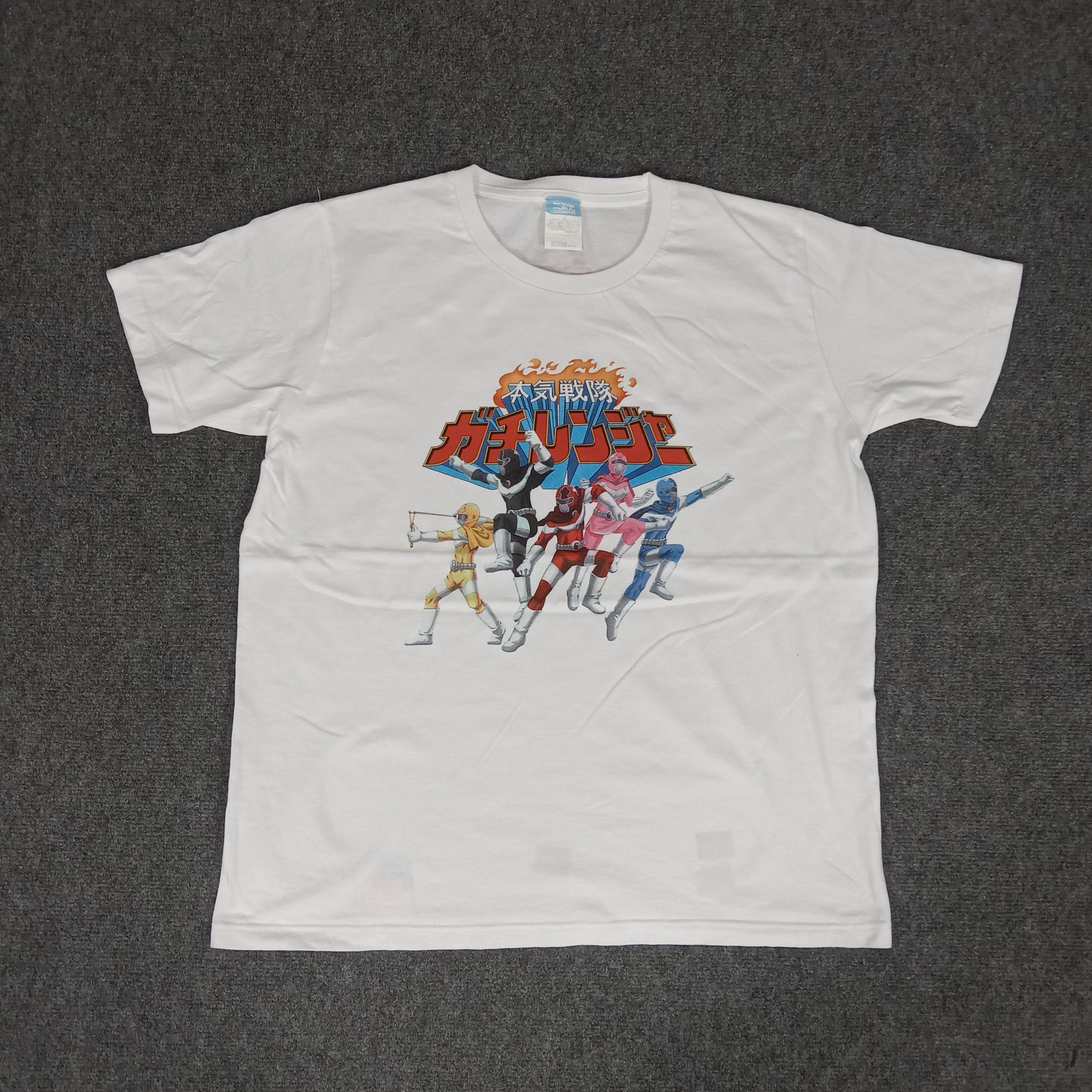 Cartoon Network × Japanese Brand × Vintage Power Ranger Gachiren Japanese Anime Tshirt Size US L / EU 52-54 / 3 - 1 Thumbnail