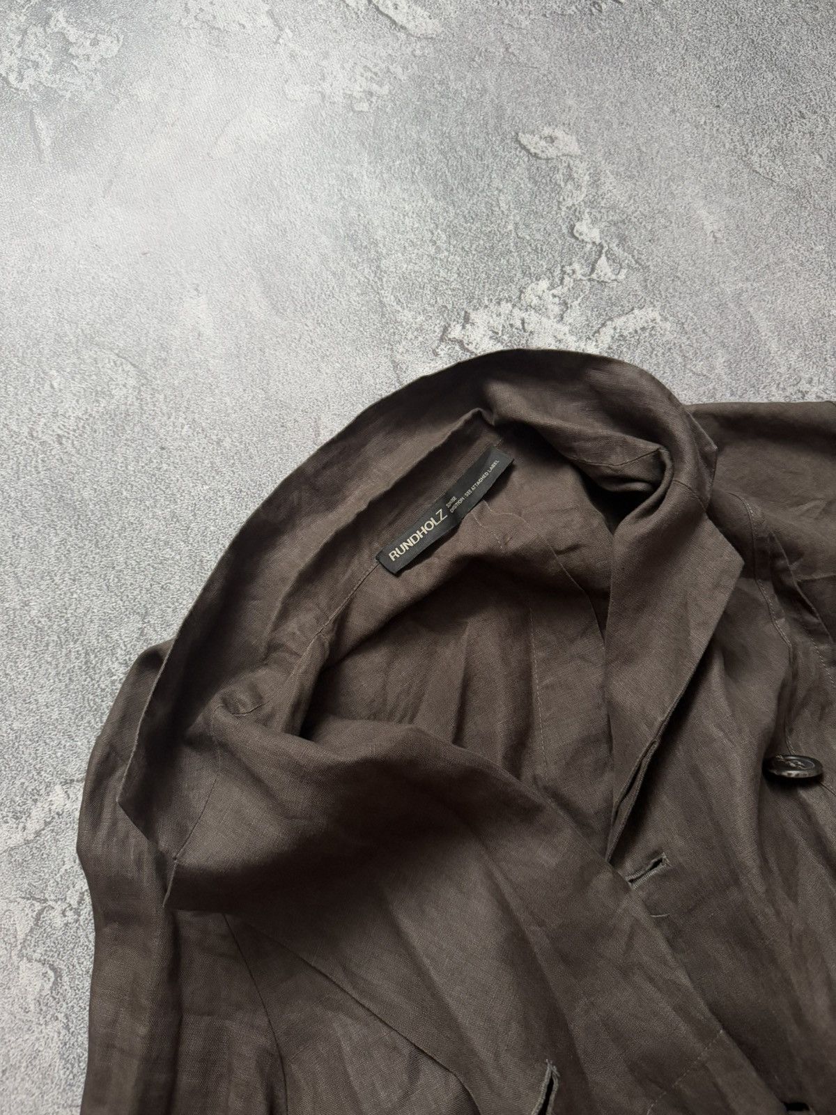Designer × Rundholz Rundholz L Avantgarde linen blazer jacket asymmetrical relax Size L / US 10 / IT 46 - 16 Thumbnail