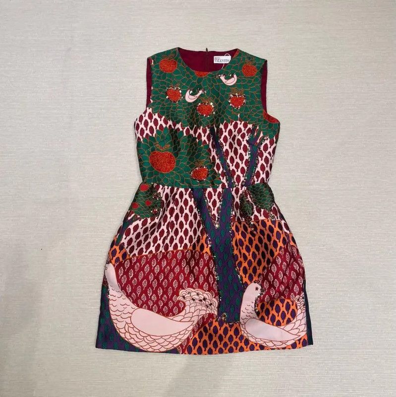 Valentino Valentino Colorful Summer A-Line Dress 0089 Size M / US 6-8 / IT 42-44 - 1 Thumbnail