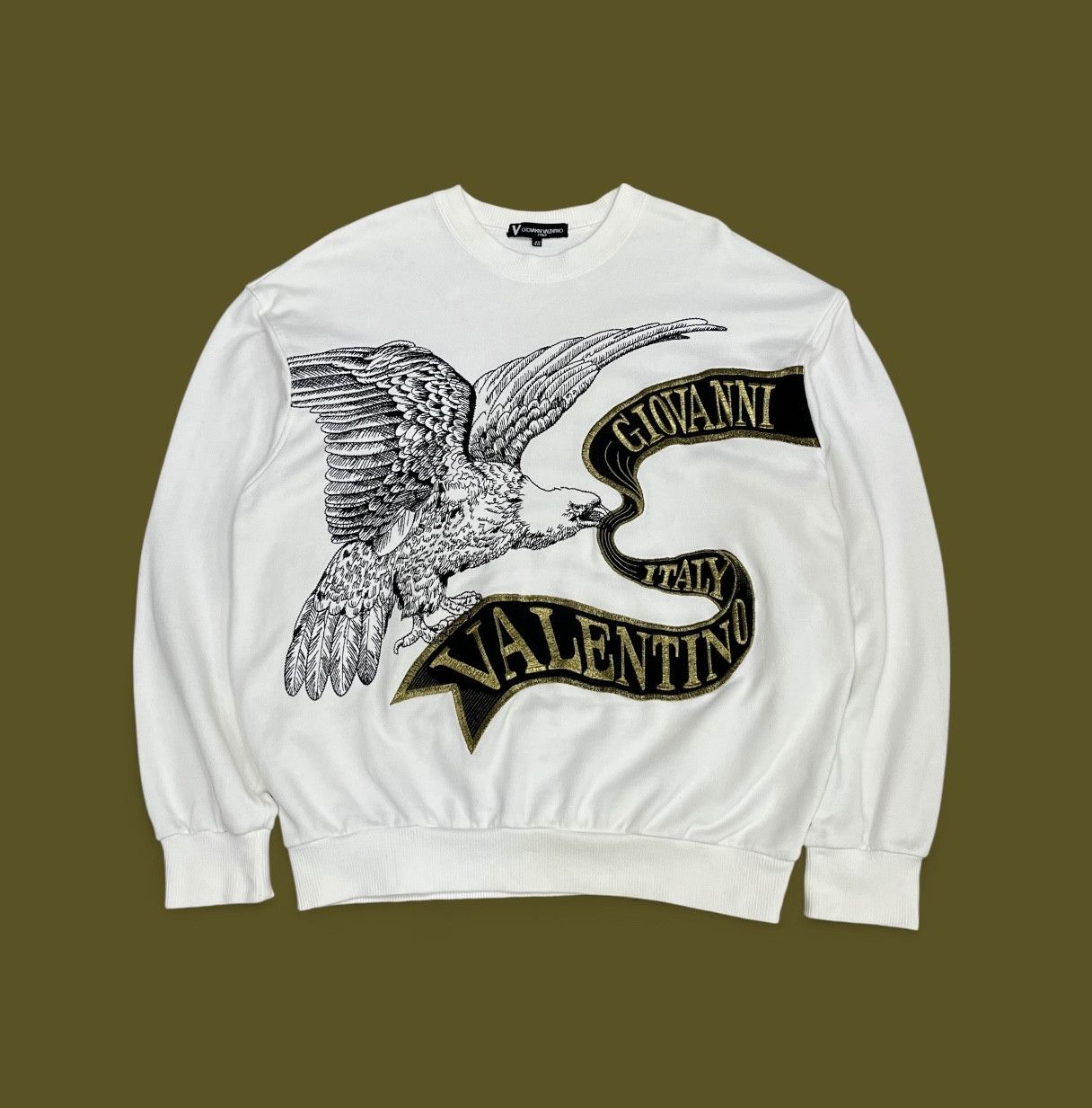 Giovanni Valentino 🦅 Vintage Giovanni Valentino Italy Eagle Embroidery Sweater Size US M / EU 48-50 / 2 - 2 Thumbnail