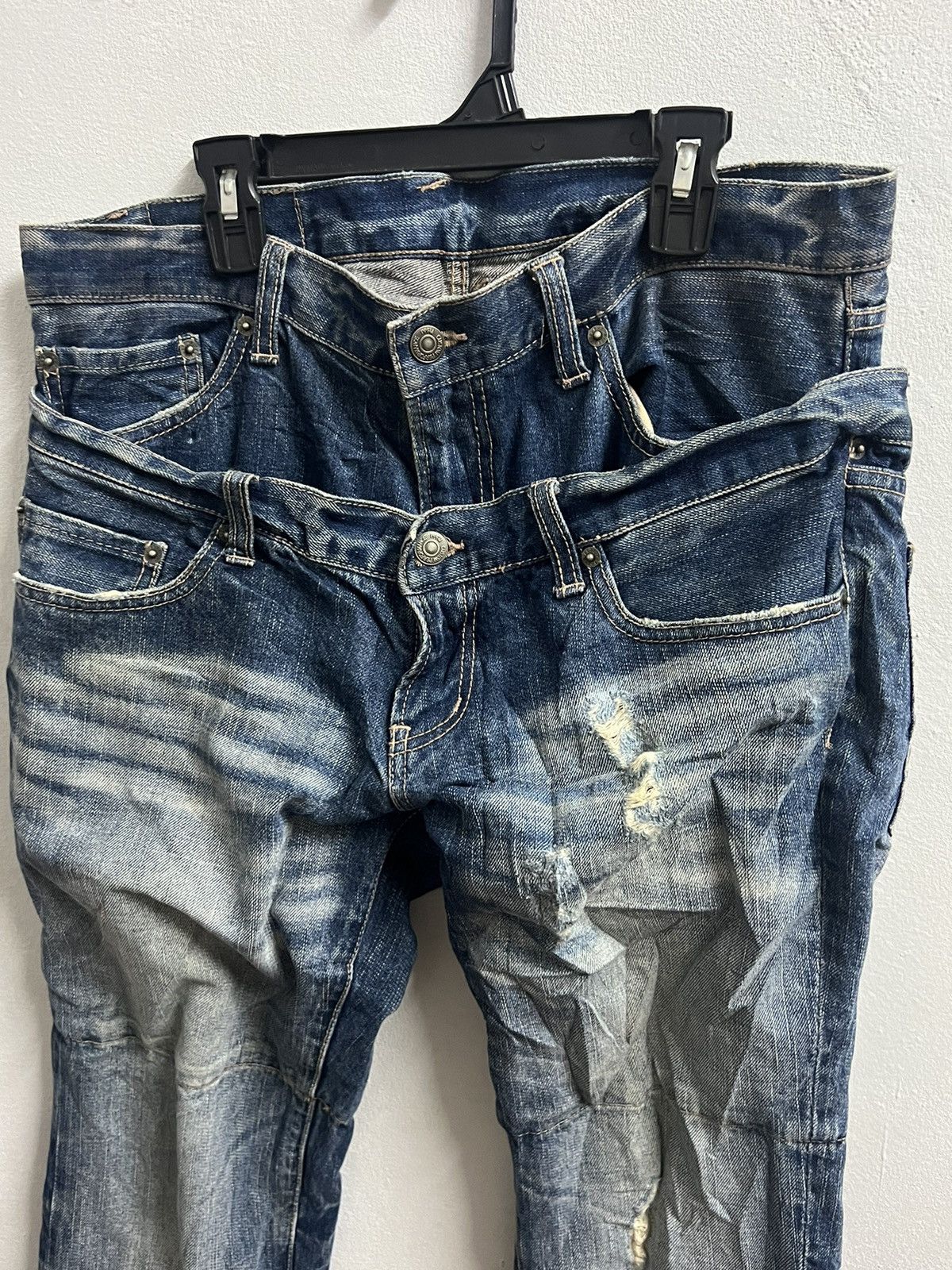 PPFM × Seditionaries PPFM BLUE DENIM JEAN DOUBLE WAIST ZIPPER Size US 34 / EU 50 - 5 Thumbnail