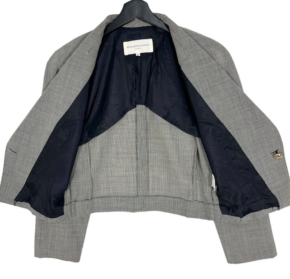 Balenciaga × Designer Balenciaga Cropped Short Single Button Women’s Blazer Jacket Size M / US 6-8 / IT 42-44 - 7 Thumbnail