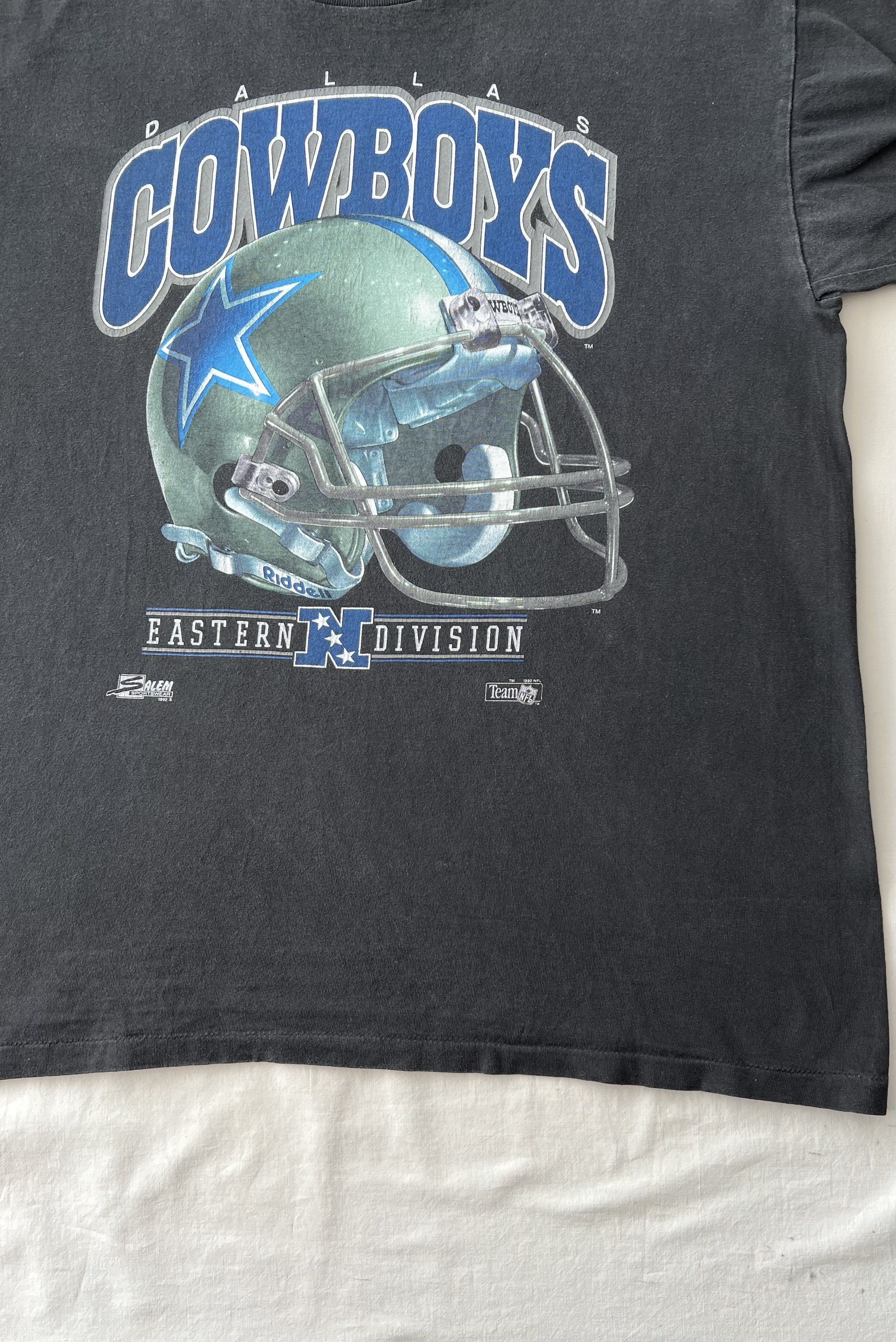 NFL Vintage 1992 Dallas Cowboys NFL Salem Black T-shirt Size US XL / EU 56 / 4 - 10 Thumbnail