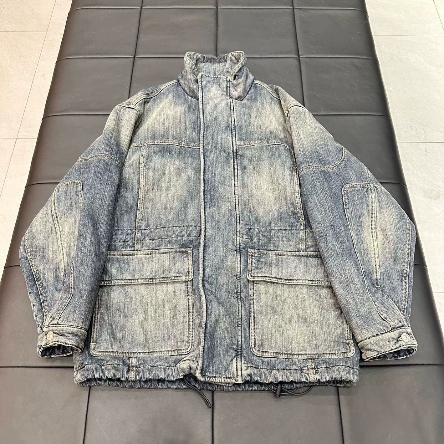 Balenciaga Balenciaga Retro Denim Green Light Jacket S Men Size US S / EU 44-46 / 1 - 1 Thumbnail