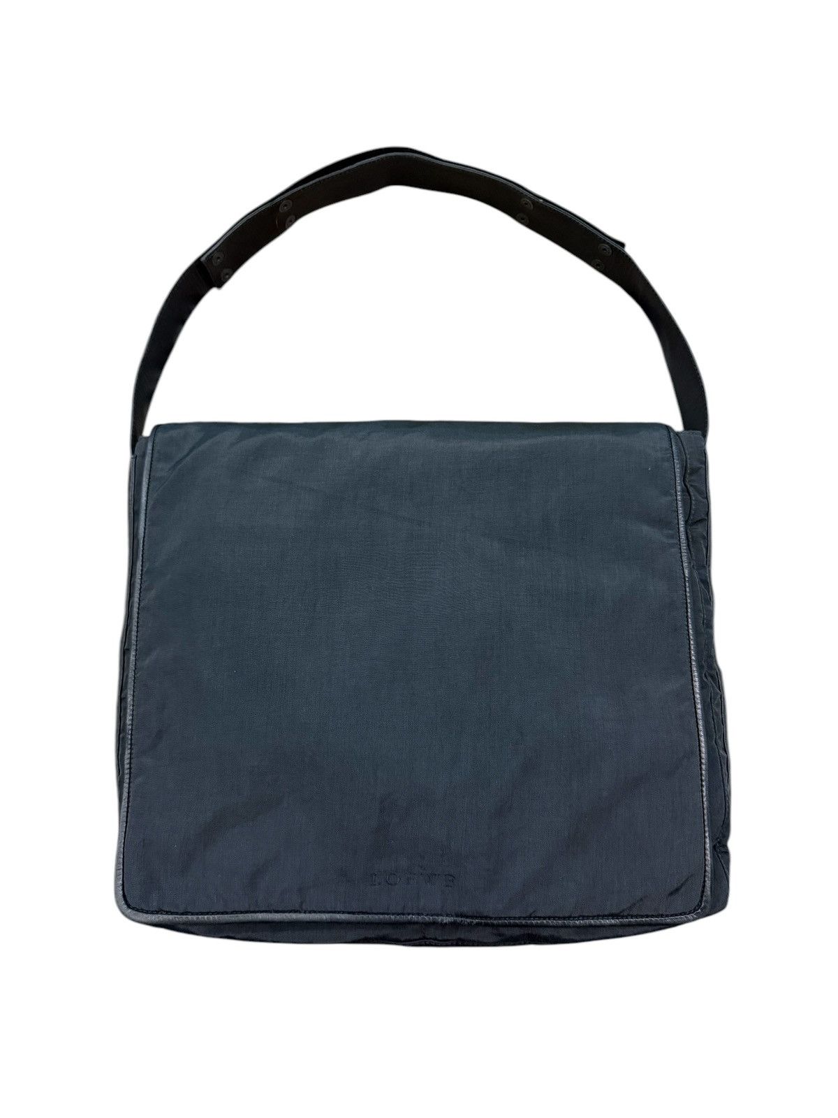 Vintage VINTAGE LOEWE BLACK NYLON SHOULDER/CROSSBODY BAG Size ONE SIZE - 6 Thumbnail