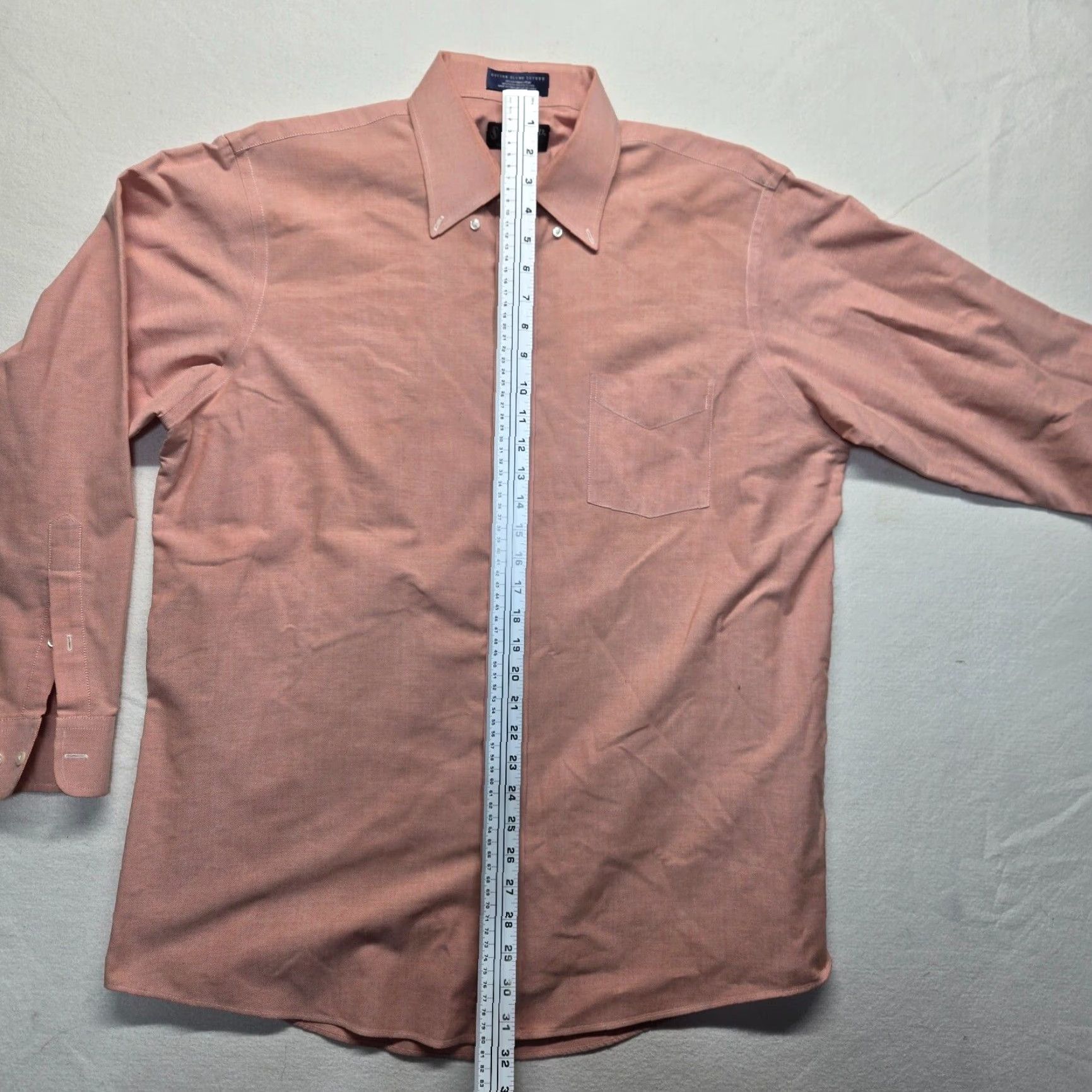 Stafford VINTAGE Stafford Shirt Men's Long Sleeve Button-Up Adult Size 17 Red Cotton Blend 90s Size US XL / EU 56 / 4 - 6 Thumbnail