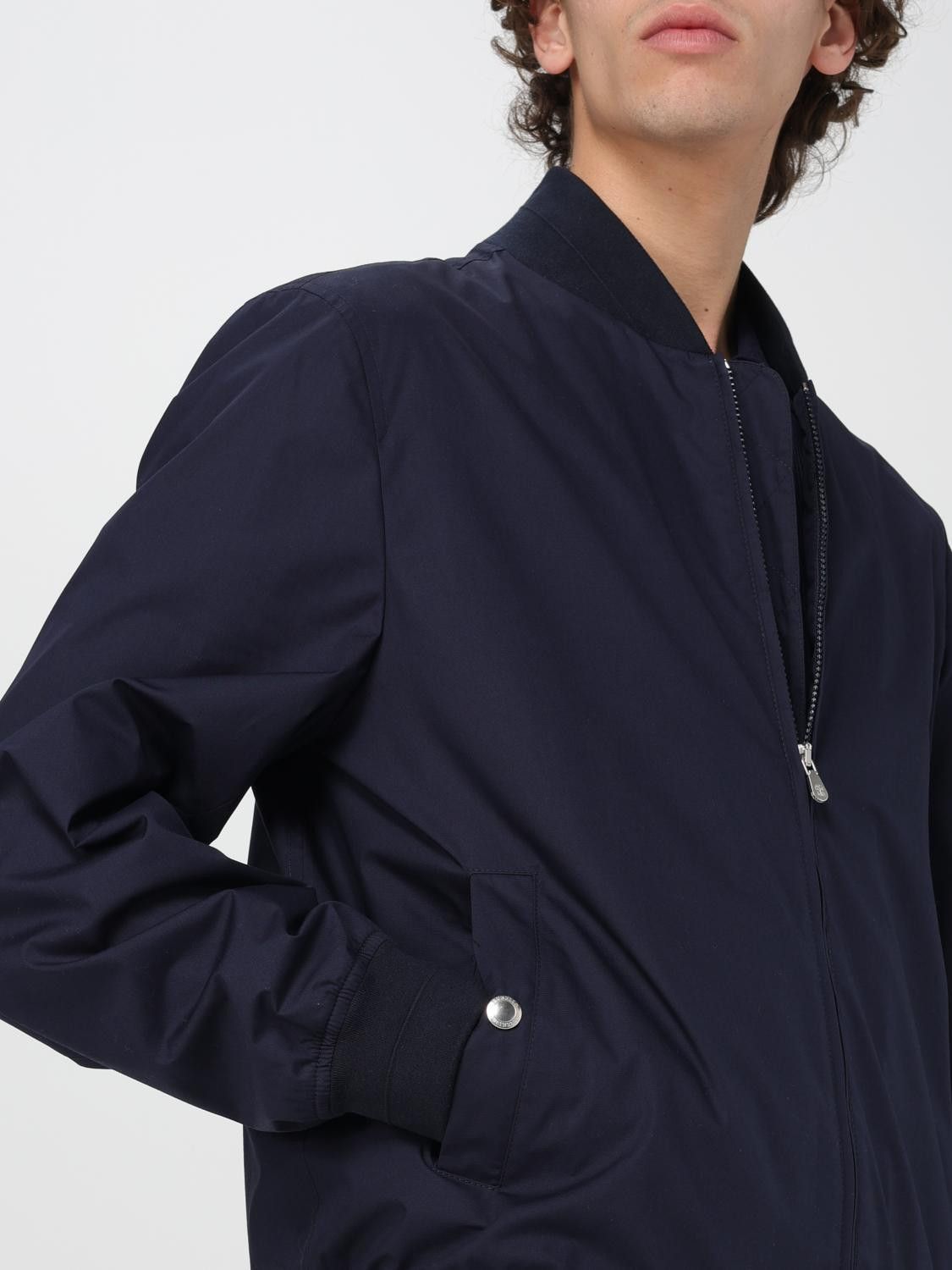 Brunello Cucinelli o1y0526 Denim Bomber Jacket in Blue Size US S / EU 44-46 / 1 - 5 Thumbnail