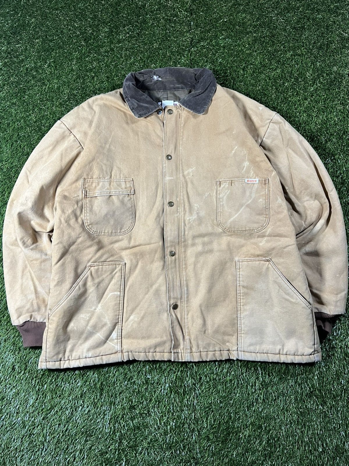 Carhartt Vintage 90s Carhartt Styled Distressed Boxy Detroit Jacket Size US XXL / EU 58 / 5 - 1 Thumbnail