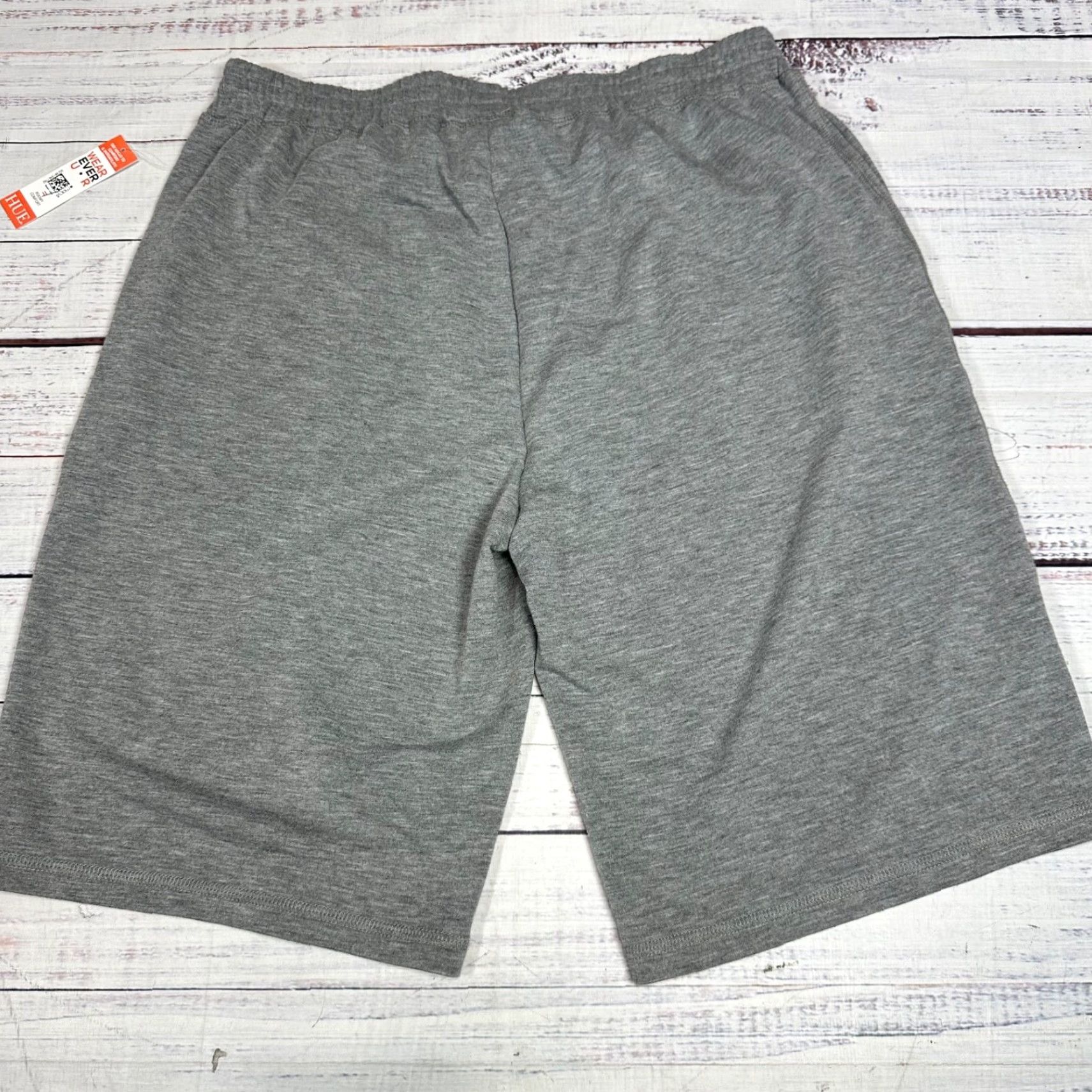 Vintage Hue Sweat Shorts Mens Medium Gray Heather Elastic Waist Pockets New Size US 31 - 7 Thumbnail