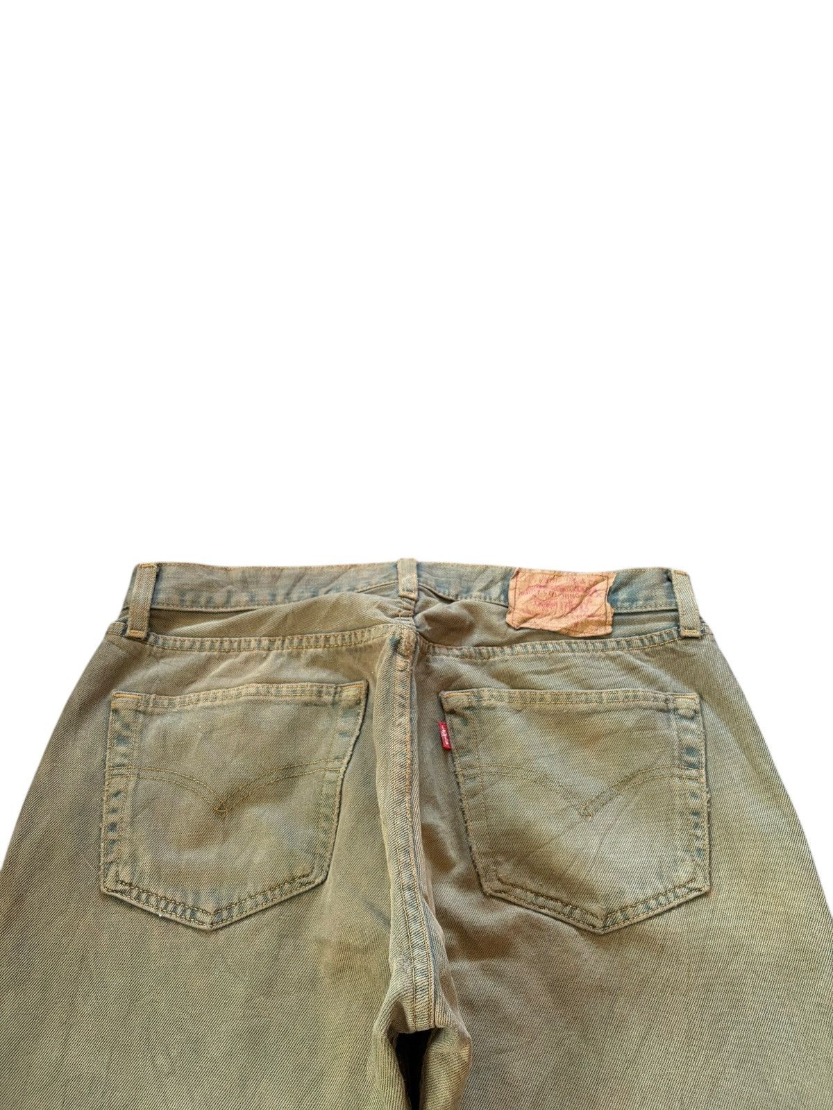 Levi's Vintage 90s Levis 501 Super Mud Wash Distress Loose Jeans Size US 32 / EU 48 - 4 Thumbnail