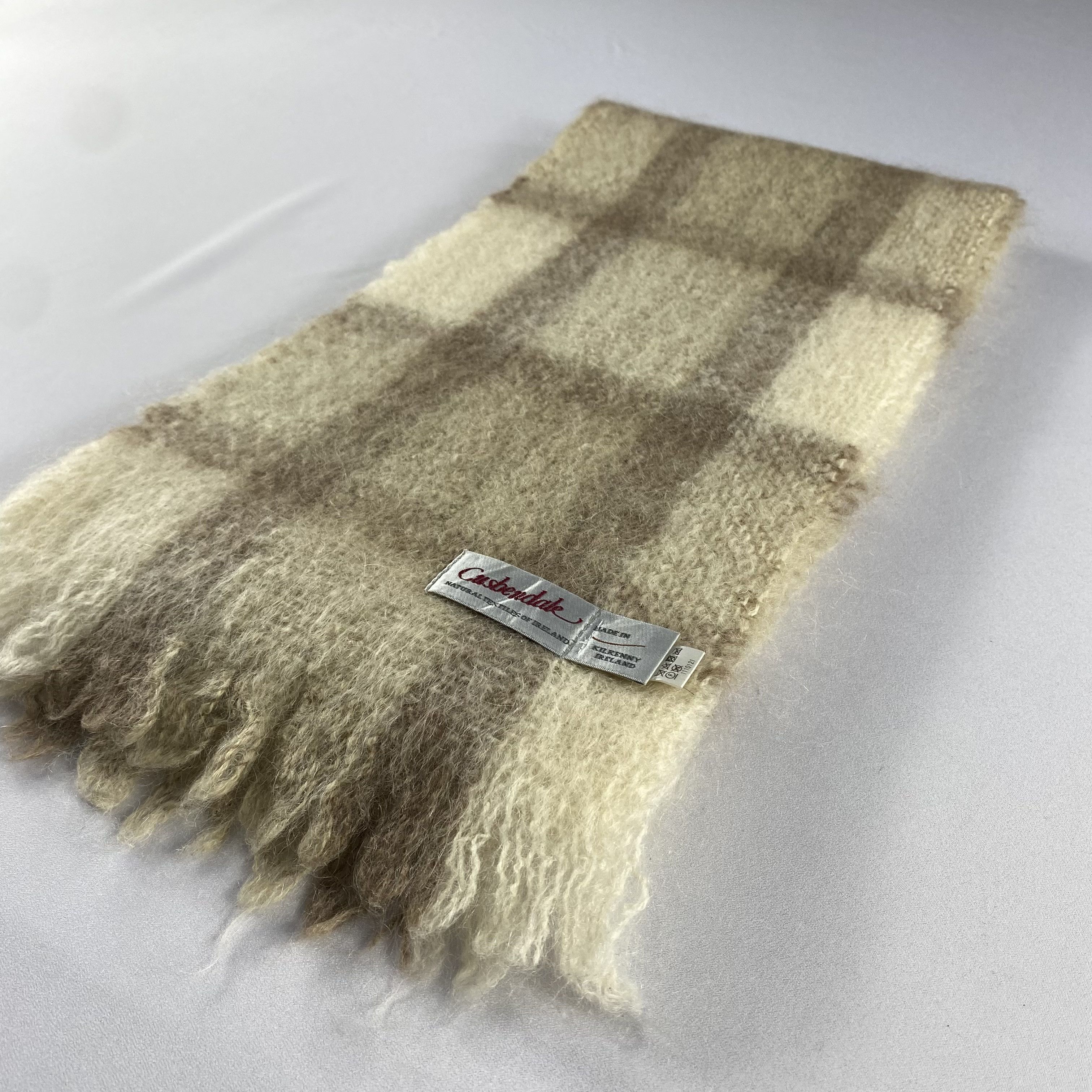 Other Vintage Japanese Brand Checked Scarf Neck Wrap Wool Muffler Size ONE SIZE - 3 Thumbnail