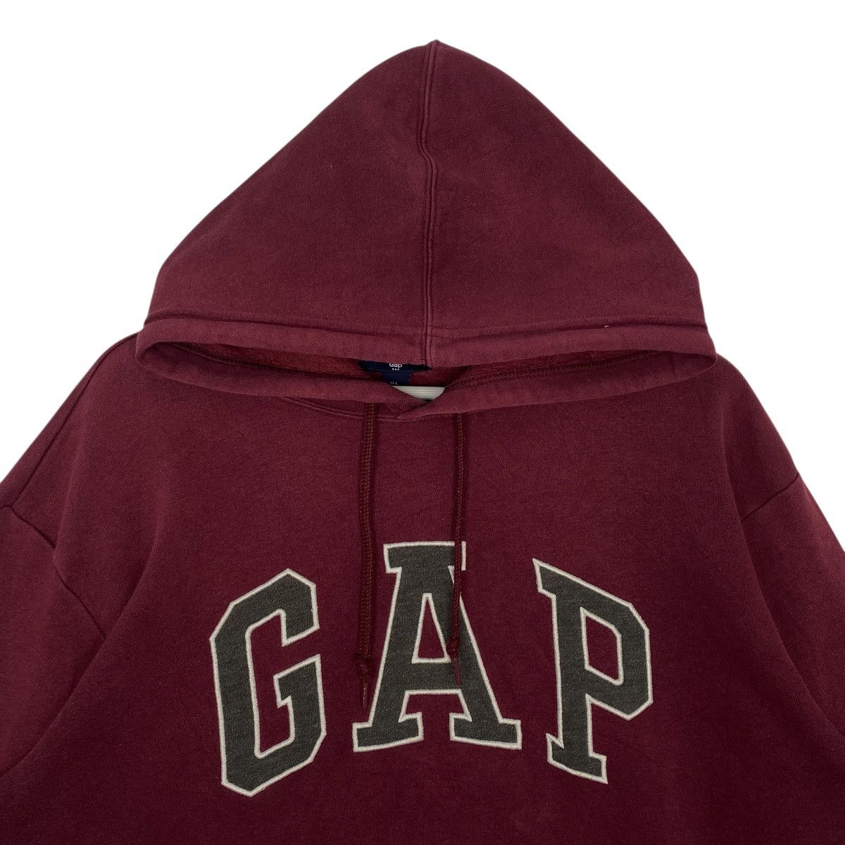 Vintage Vintage Gap Hoodie Big Logo Sweater Maroon Pullover Size L Size US L / EU 52-54 / 3 - 4 Thumbnail